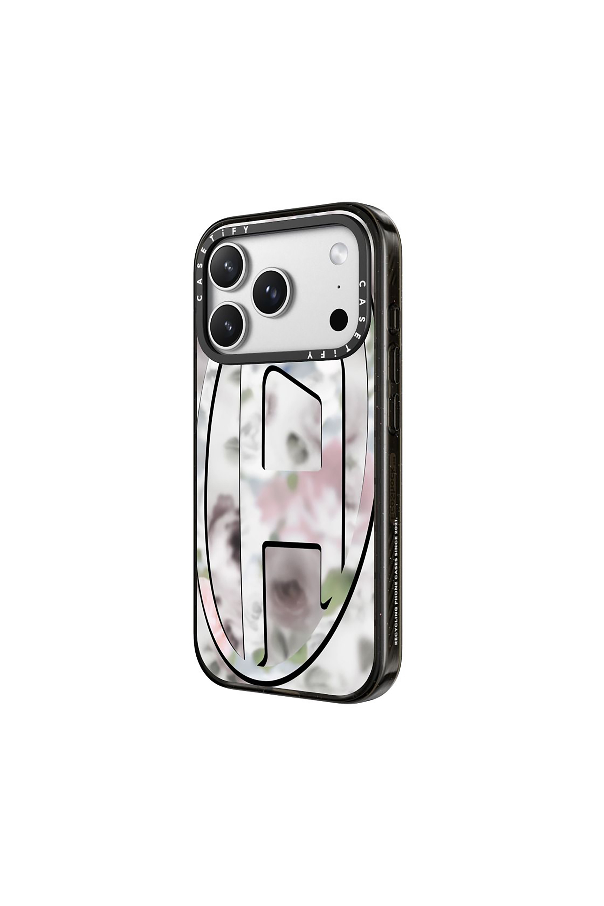 Diesel - 60527 MOULDED CASE, Unisex H&uuml;lle Oval D impact f&uuml;r iPhone 17 Pro Max in Schwarz/Rosa - 2