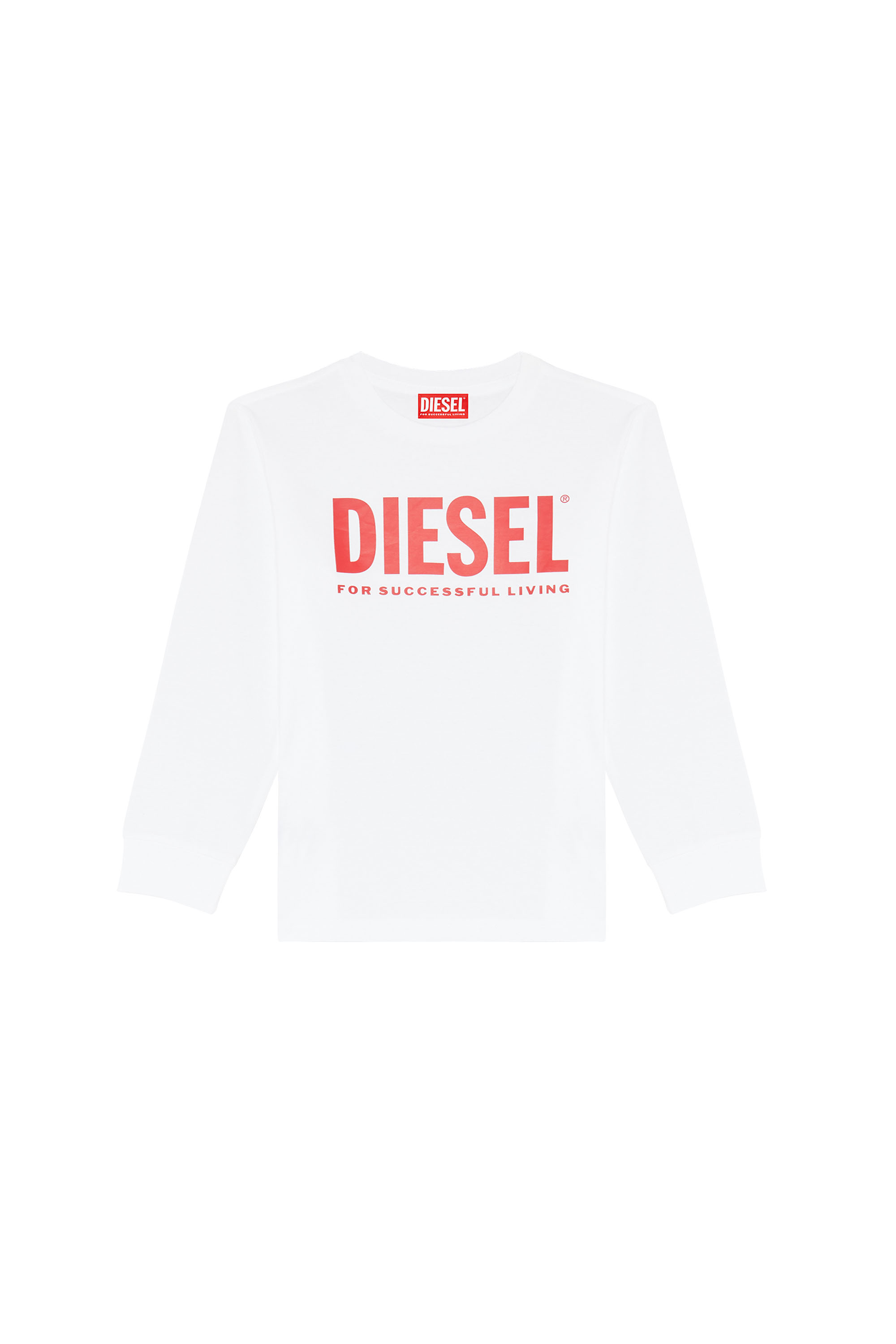 Diesel - TJUSTLOGO ML, Weiss/Rot - Image 1