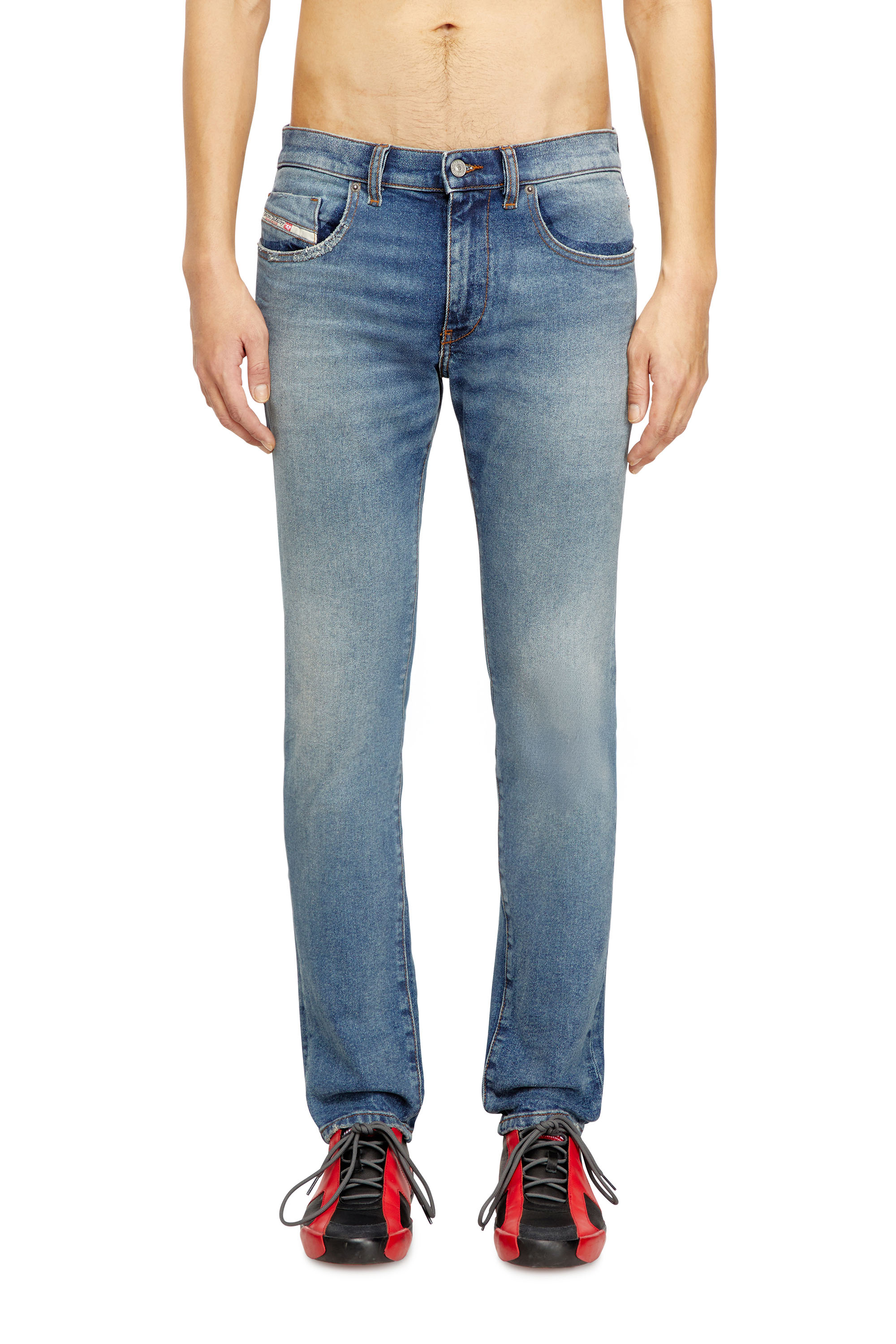 Diesel - Herren Slim Jeans 2019 D-Strukt 0DBEF, Mittelblau - 1