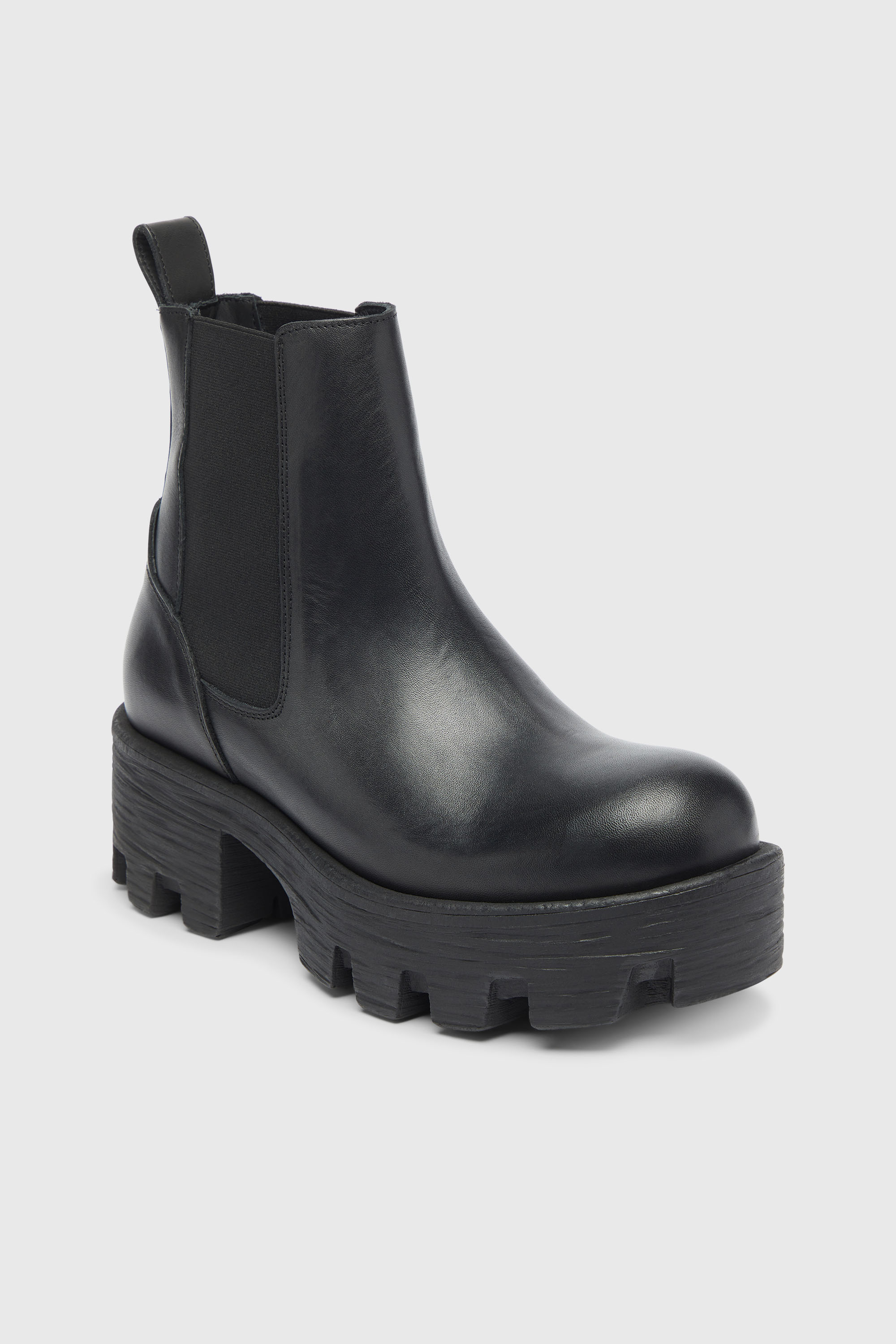 Diesel - D-HAMMER CHUNKY W, Damen D-Hammer - Chelsea Boots aus Leder mit Profilsohle in Schwarz - 6