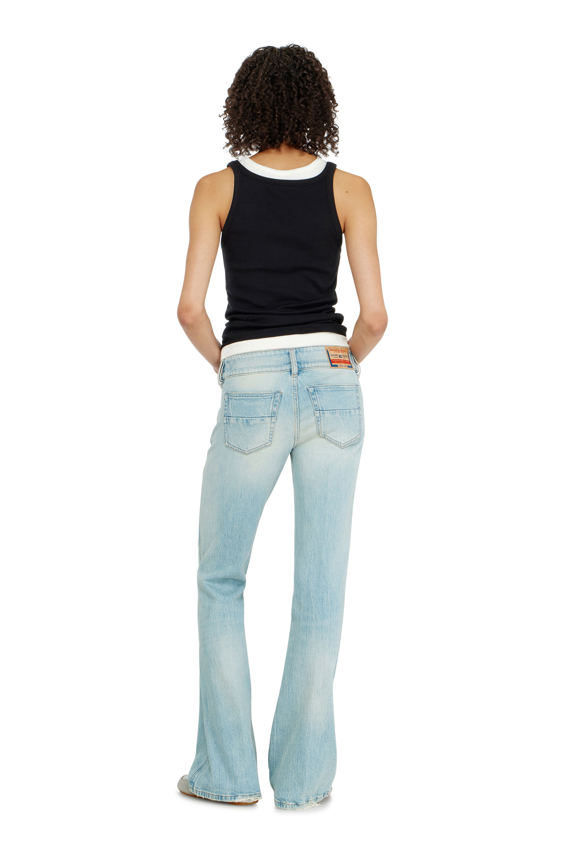 Diesel - Damen Bootcut Jeans D-Hush 0KBBX, Hellblau - 3