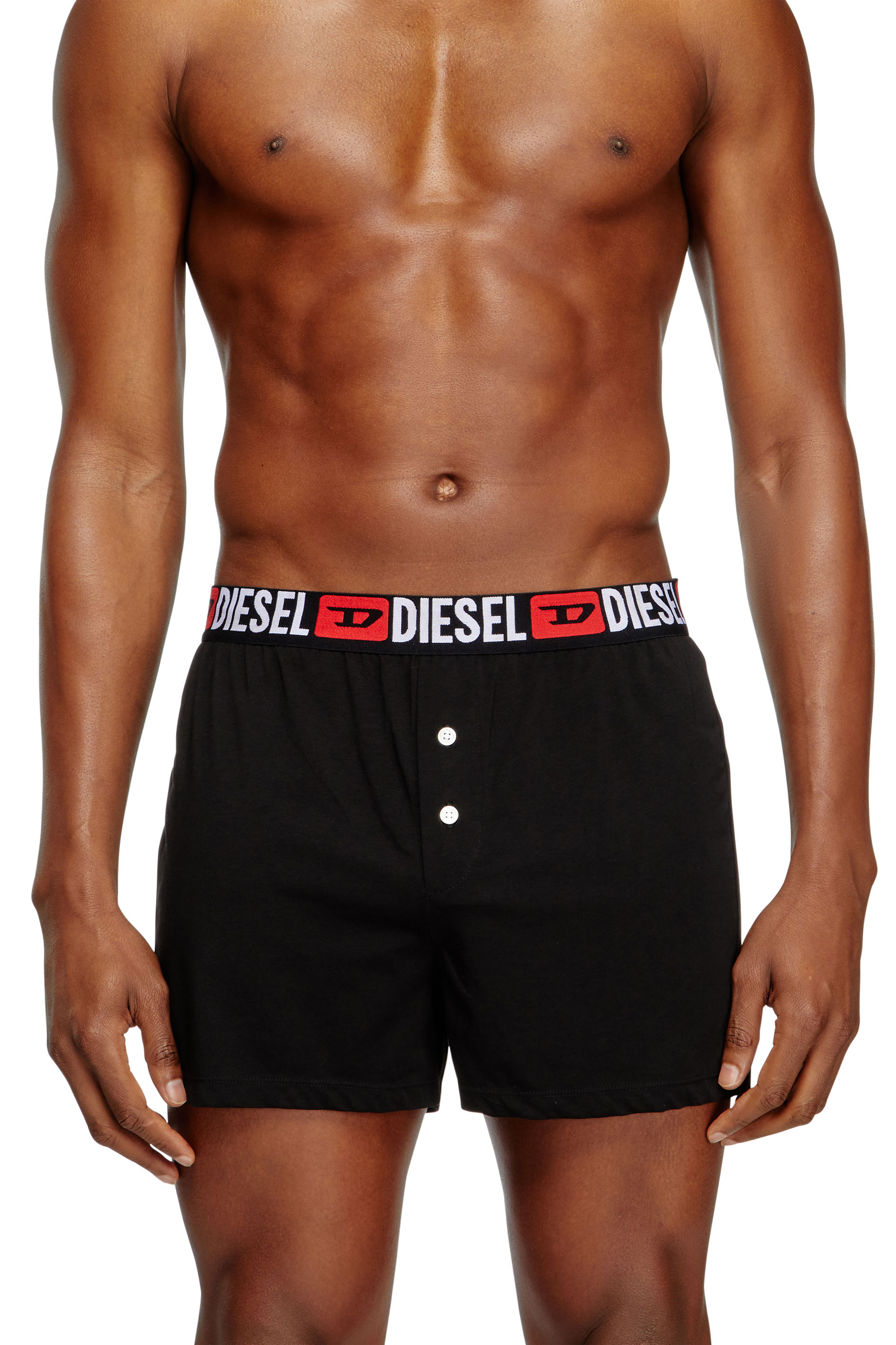 Diesel - STARKIE-D-CORE, Herren Boxershorts mit Allover-Logo am Bund in Schwarz - 3
