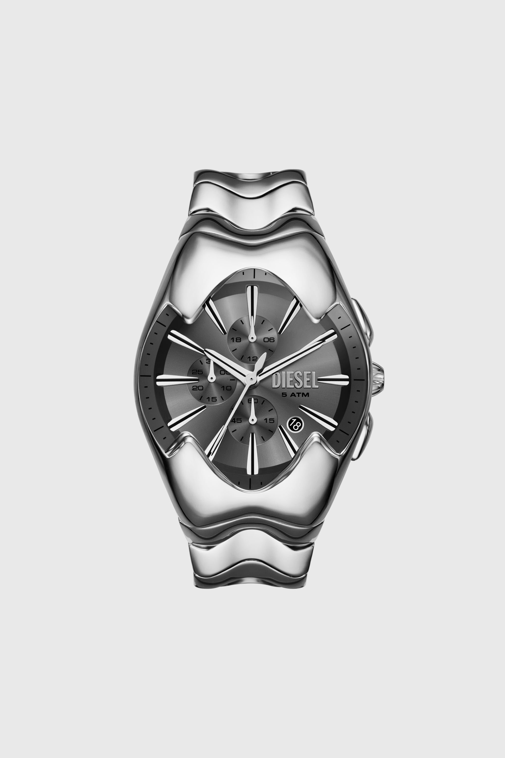 Diesel - DZ4683, Herren Mercurial Armbanduhr aus Edelstahl in Silber - 1