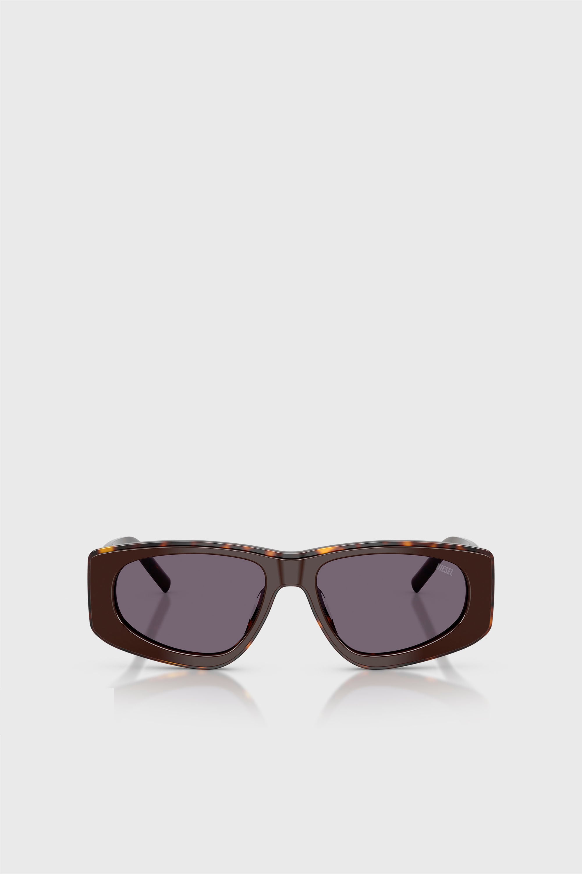 Diesel - 0DL2021U, Unisex Geometrische Sonnenbrille in Braun/Violett - 1