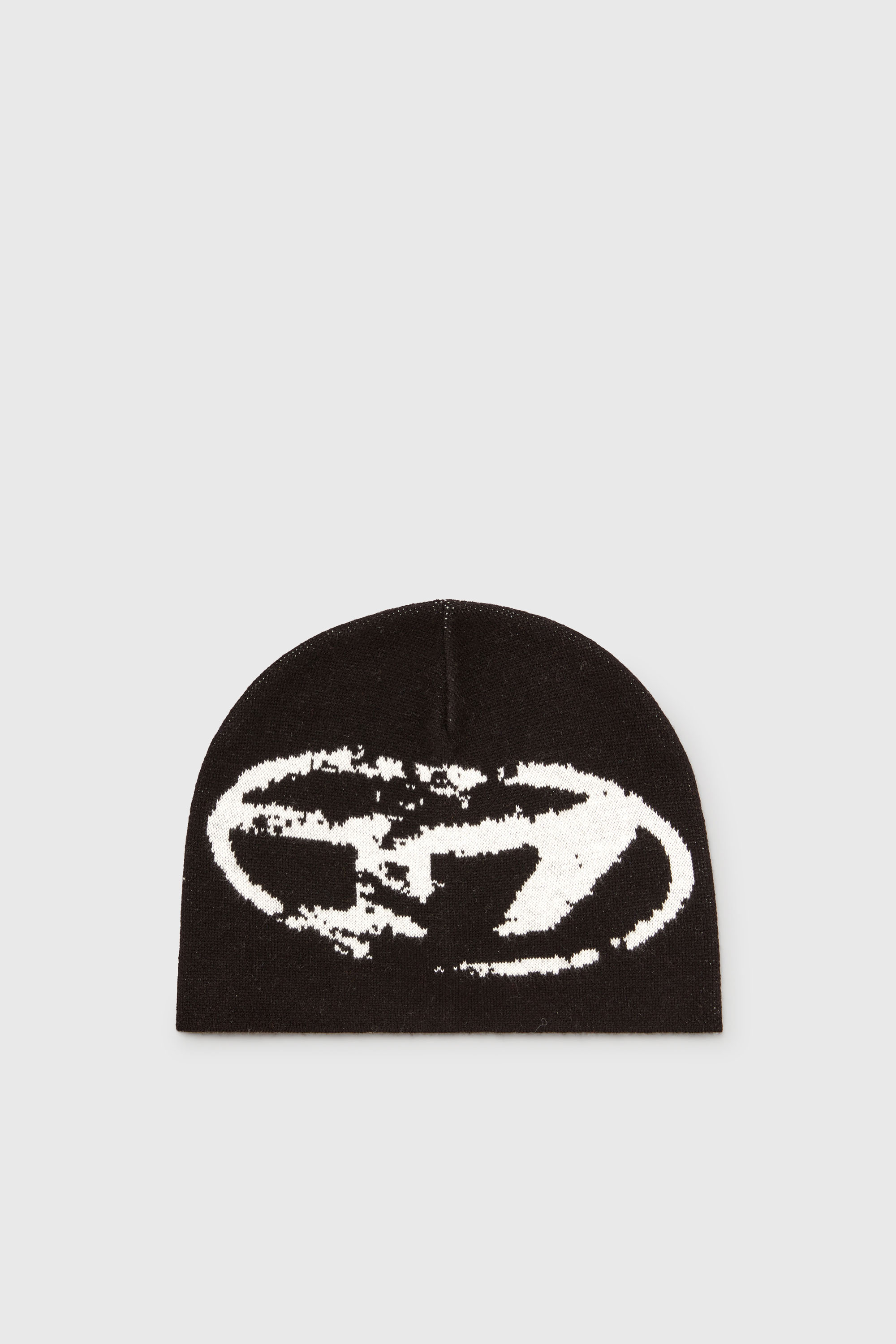 Diesel - K-APITAN, Unisex M&uuml;tze aus Wollmischung mit Oval D Logo in Schwarz - 1