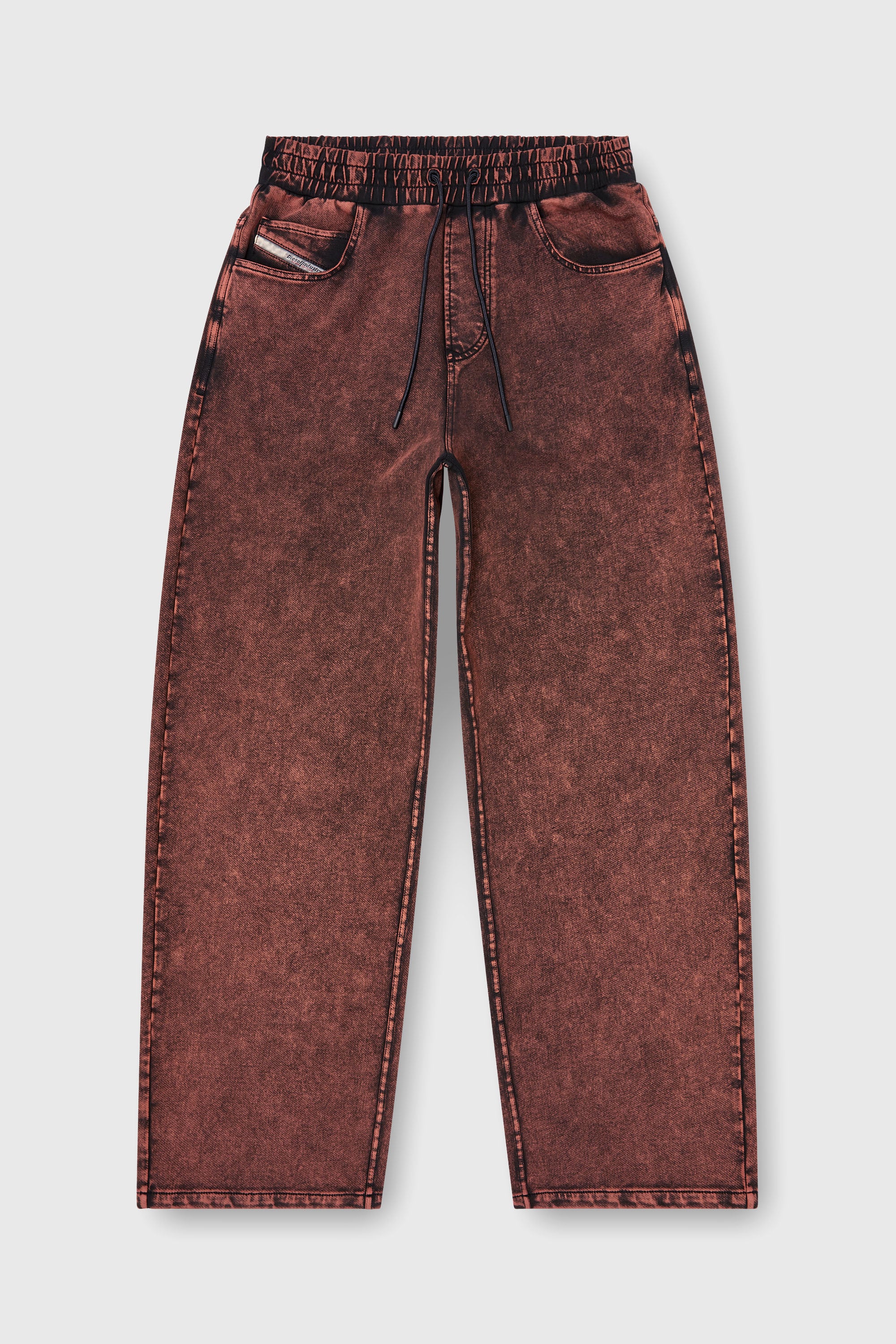 Diesel - P-STUK, Herren Sweatpants mit Denim-Effekt in Braun - 2