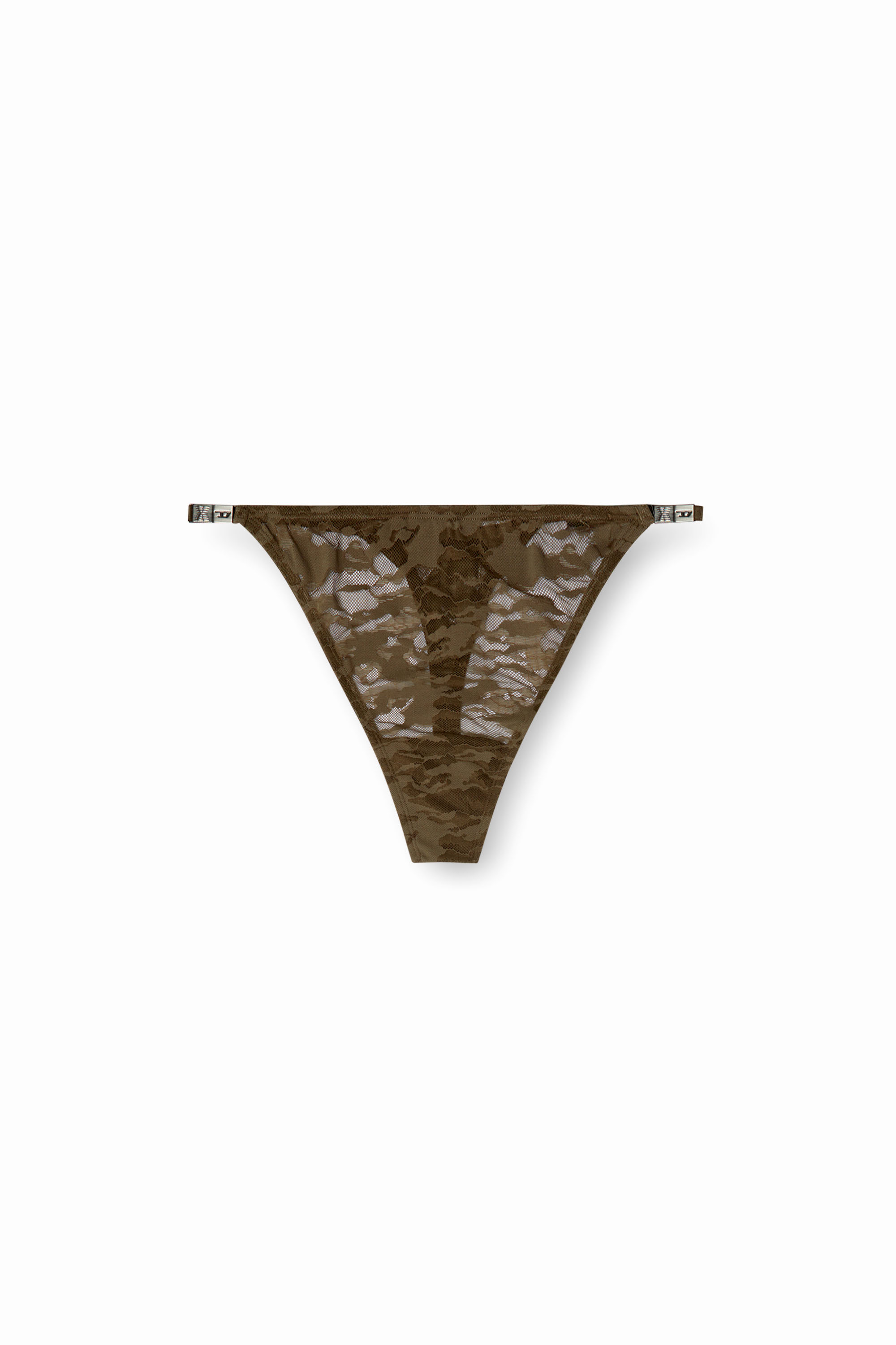 Diesel - C-CAMO-LACE-STRING-THONG, Damen String aus Camouflage-Spitze in Braun - 4