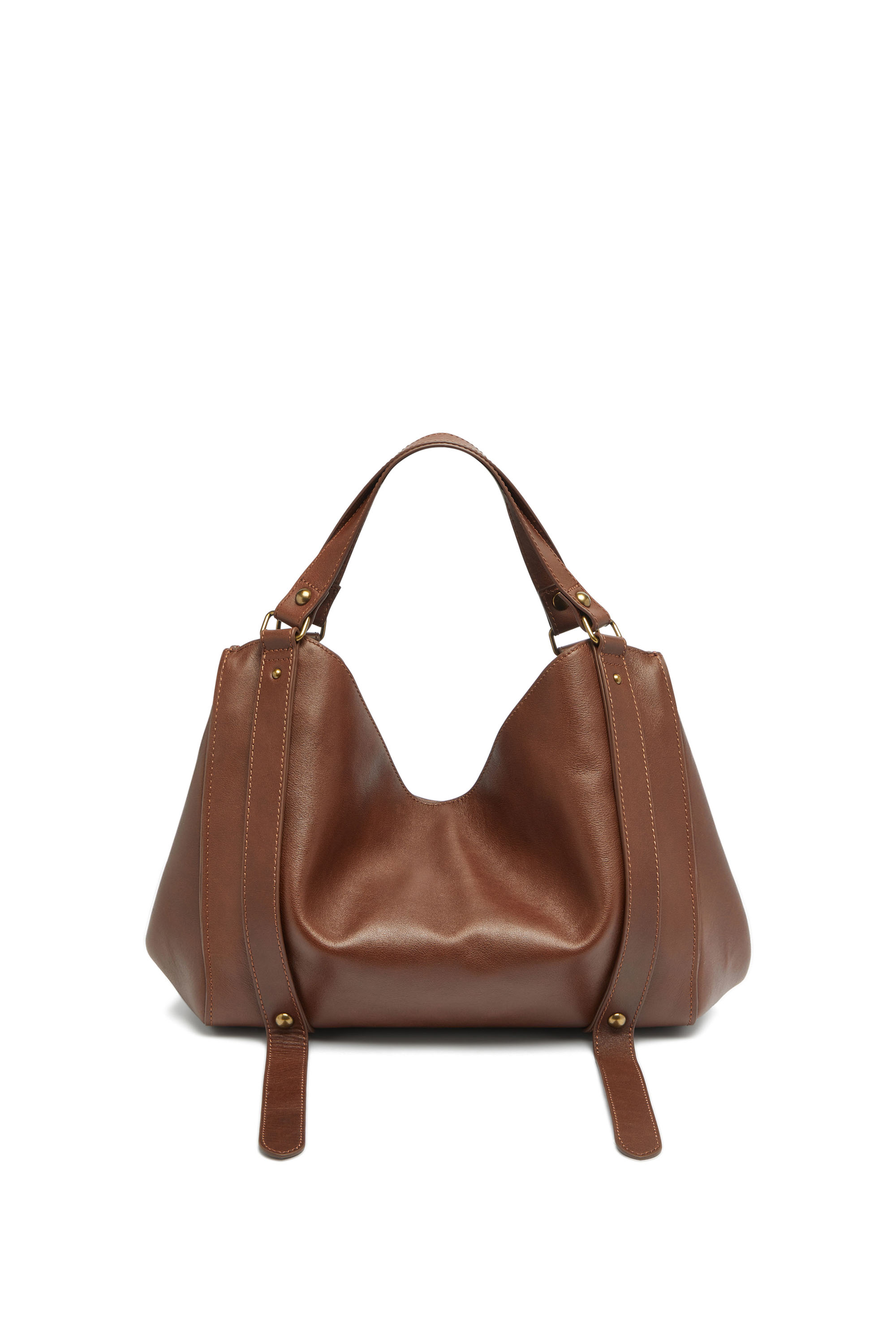 Diesel - D-ONE TOPHANDLE M, Unisex D-One-Medium Henkeltasche aus behandeltem Leder in Braun - 2