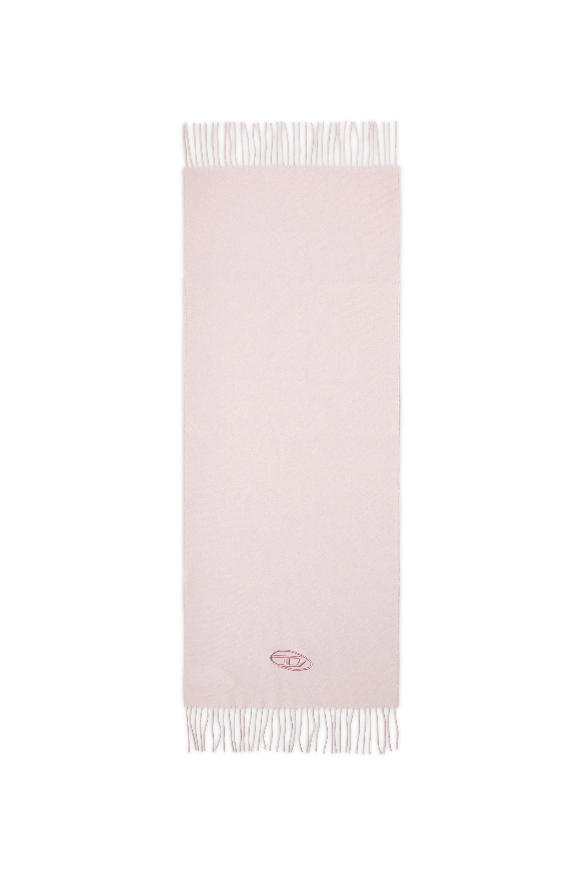 Diesel - S-IMON-D-LONG, Herren Schal aus Wollmischung mit Fransenabschl&uuml;ssen in Rosa - 2