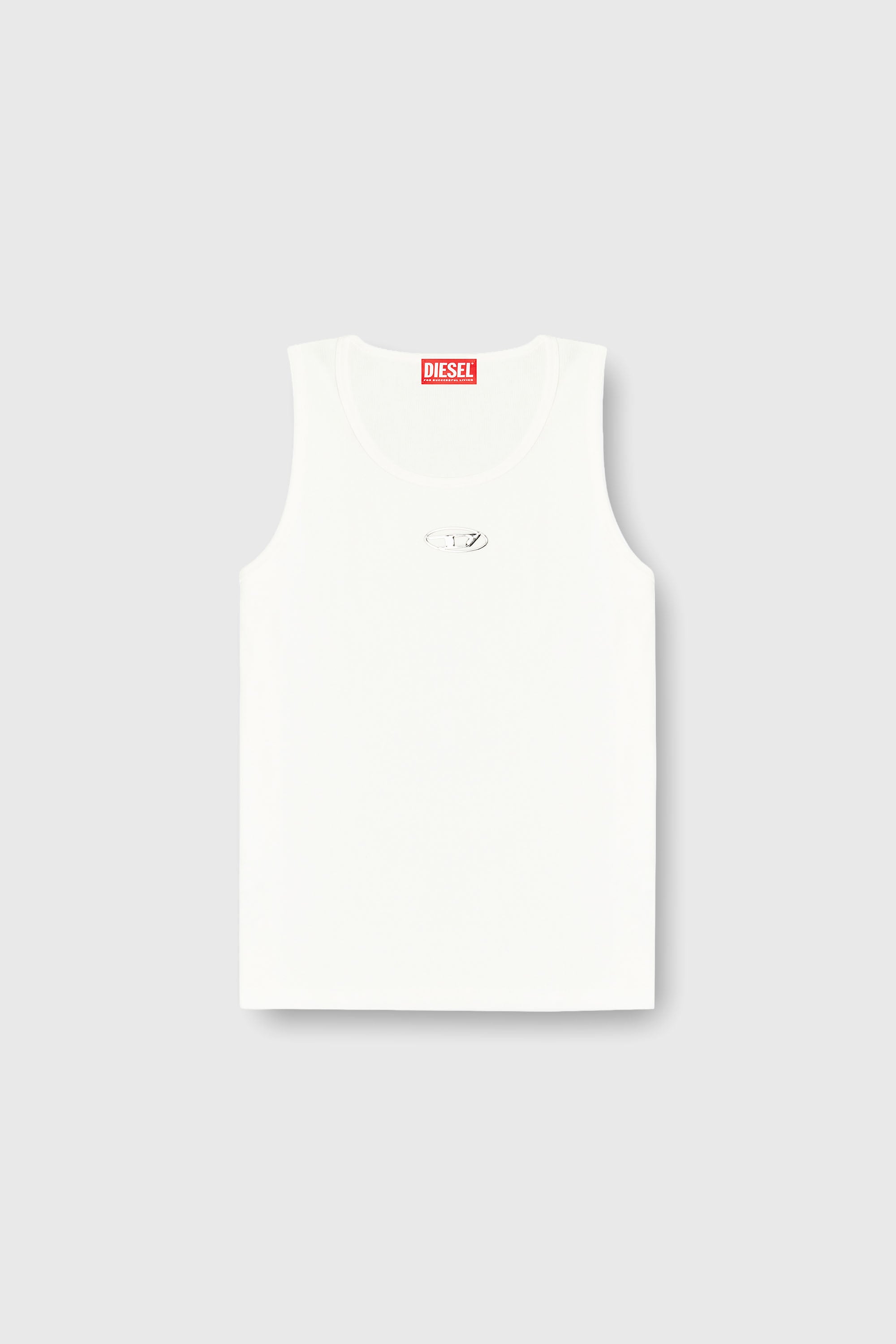 Diesel - T-LIFTY-IOD, Herren Baumwoll-Tanktop mit Logo in Wei&szlig; - 2