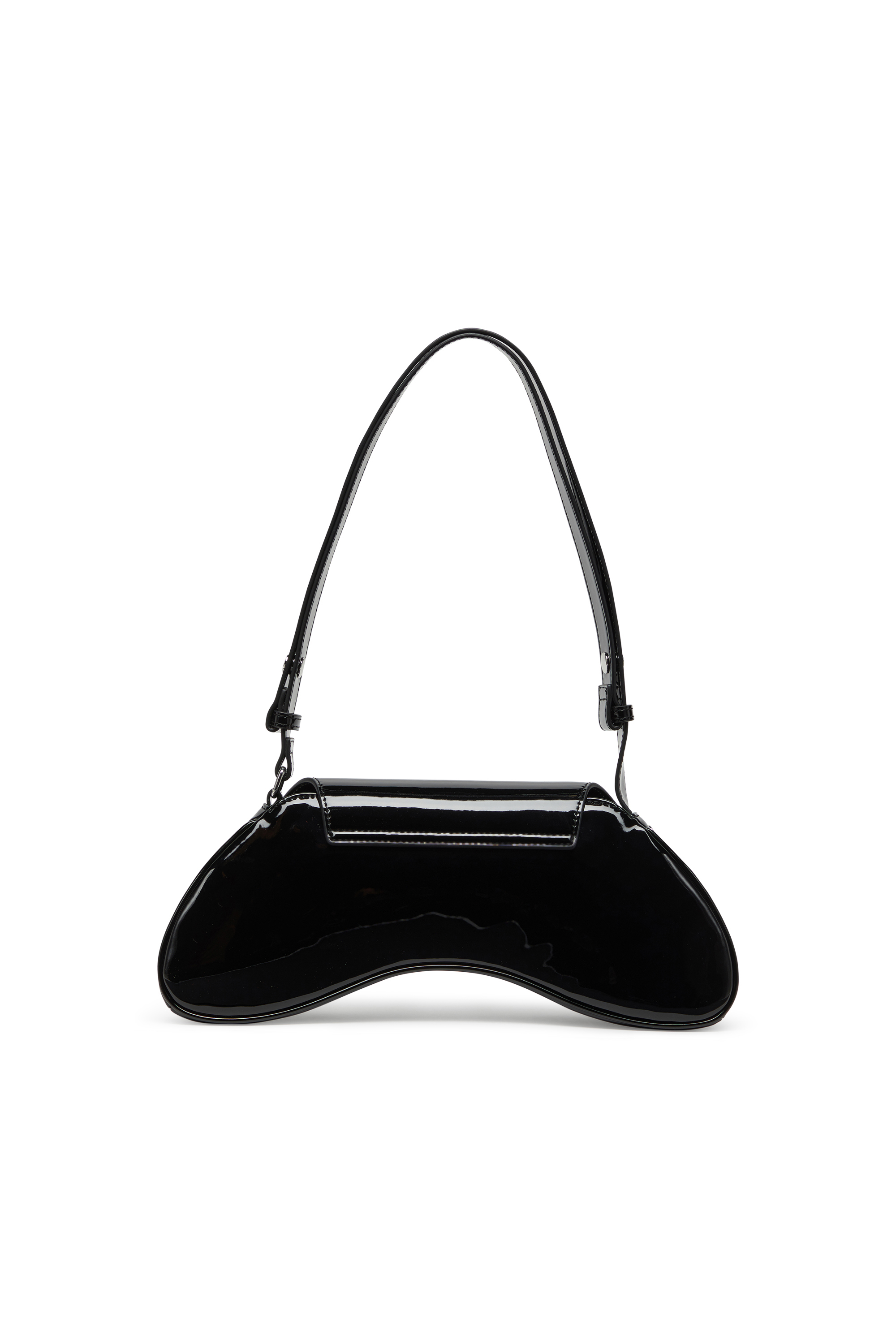 Diesel - PLAY CROSSBODY, Damen Play-Crossbody-Tasche aus glänzendem PU in Schwarz - 2