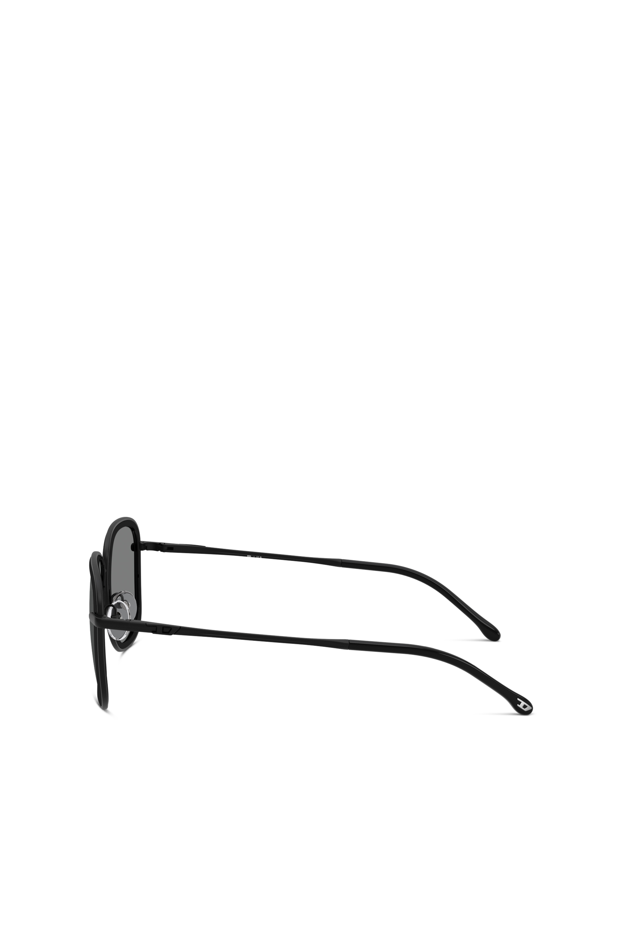 Diesel - 0DL1017, Unisex Quadratische Sonnenbrille in Schwarz - 2