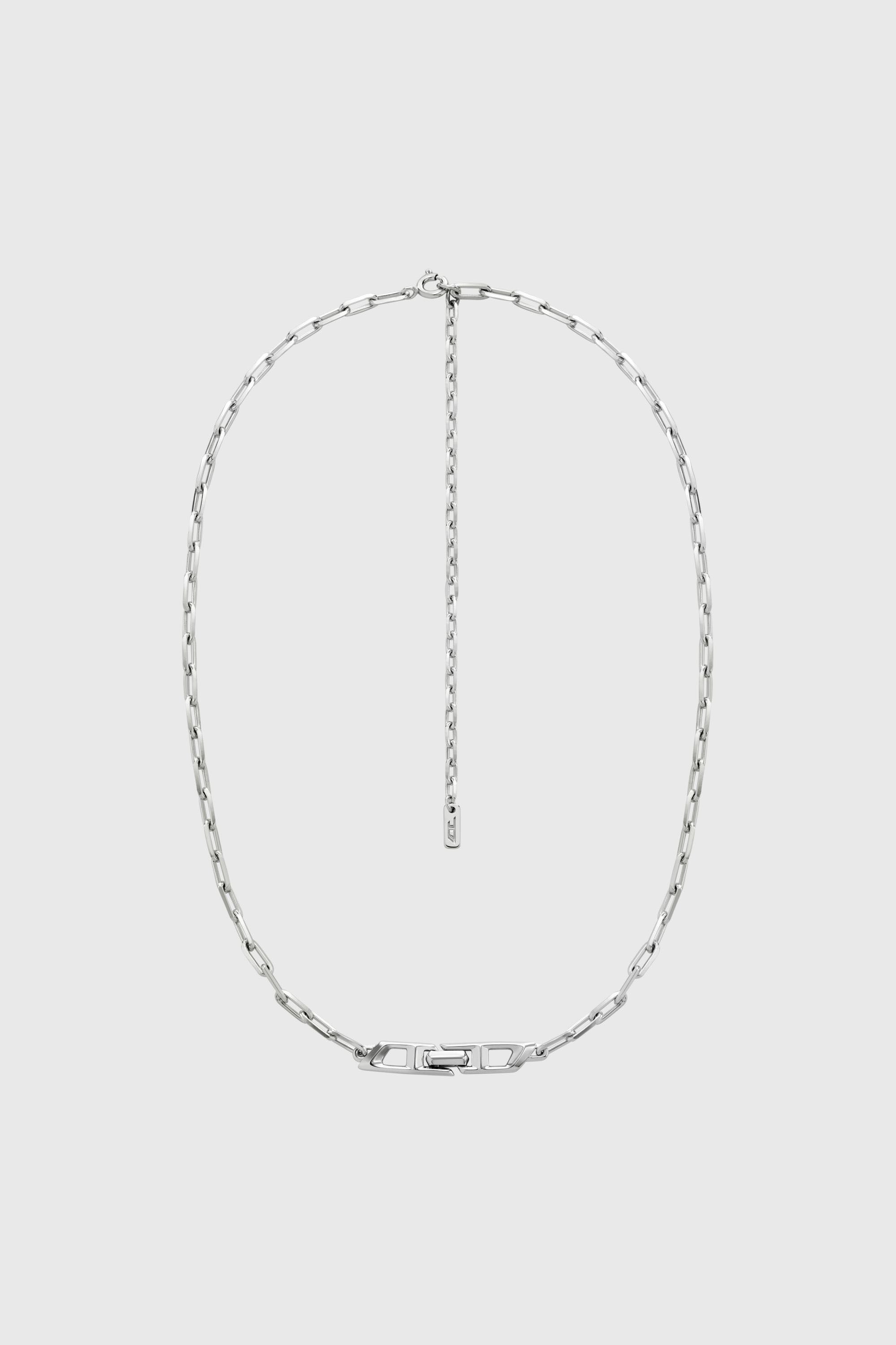 Diesel - DL1364040 STERLING SILVER JEWEL, Unisex Halskette aus sterlingsilber mit kette in Silber - 2