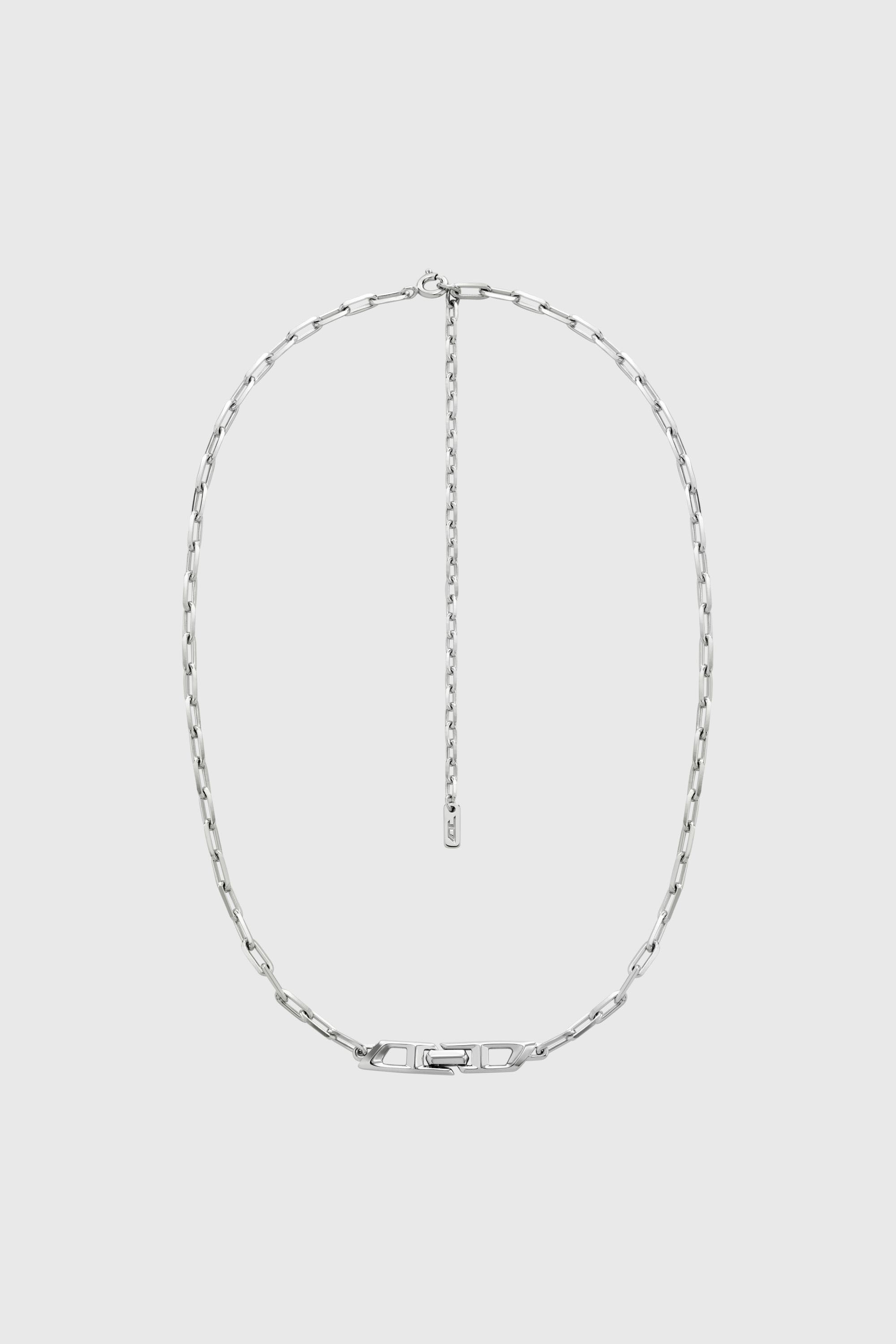 Diesel - DL1364040 STERLING SILVER JEWEL, Unisex Halskette aus sterlingsilber mit kette in Silber - 2