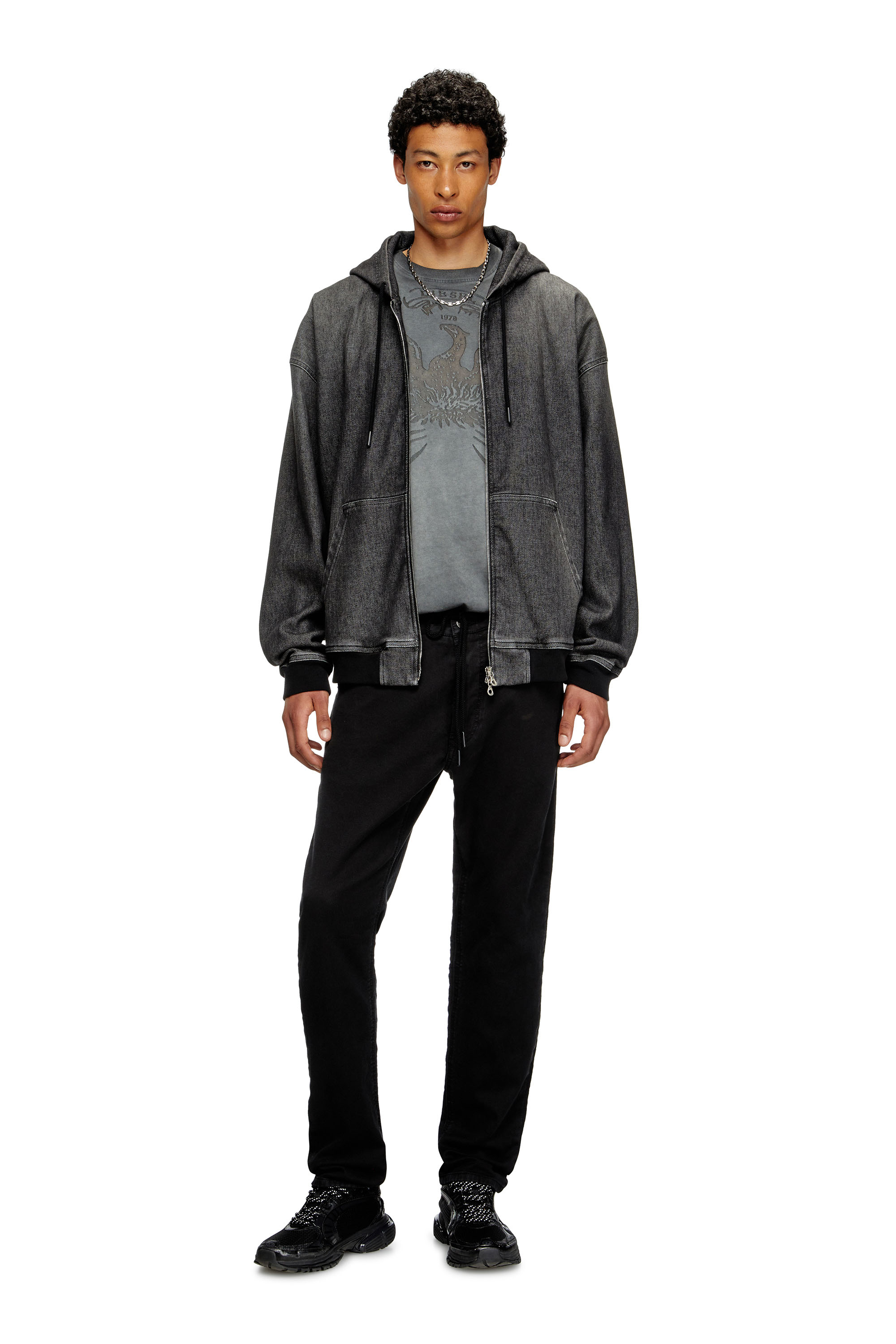 Regular 2032 D-Krooley Joggjeans® 068NH, Schwarz/Dunkelgrau Diesel - Herren Regular 2032 D-Krooley Joggjeans® 068NH, Schwarz/Dunkelgrau - 1