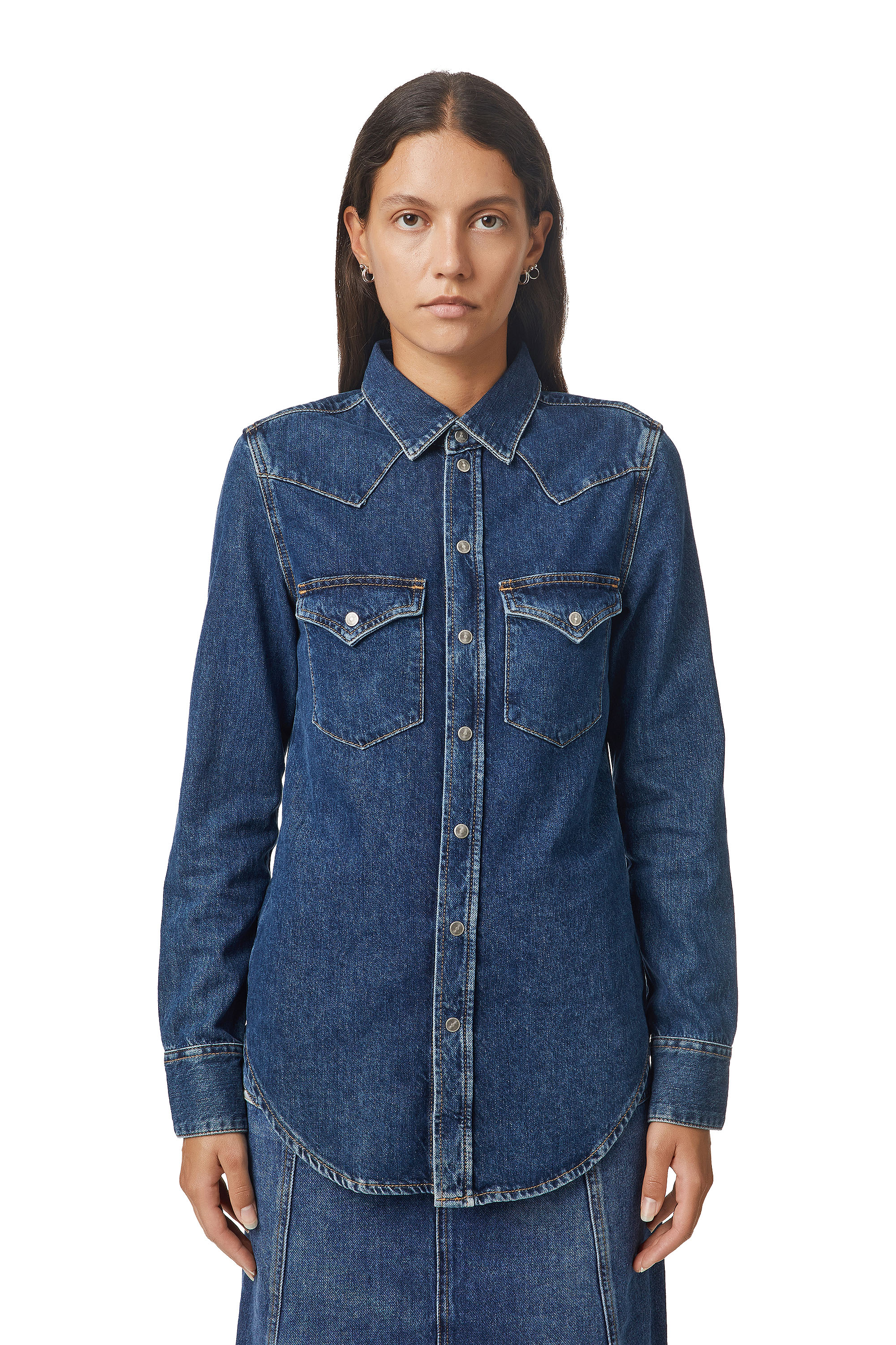DE-RINGY, Dunkelblau - Denimhemden