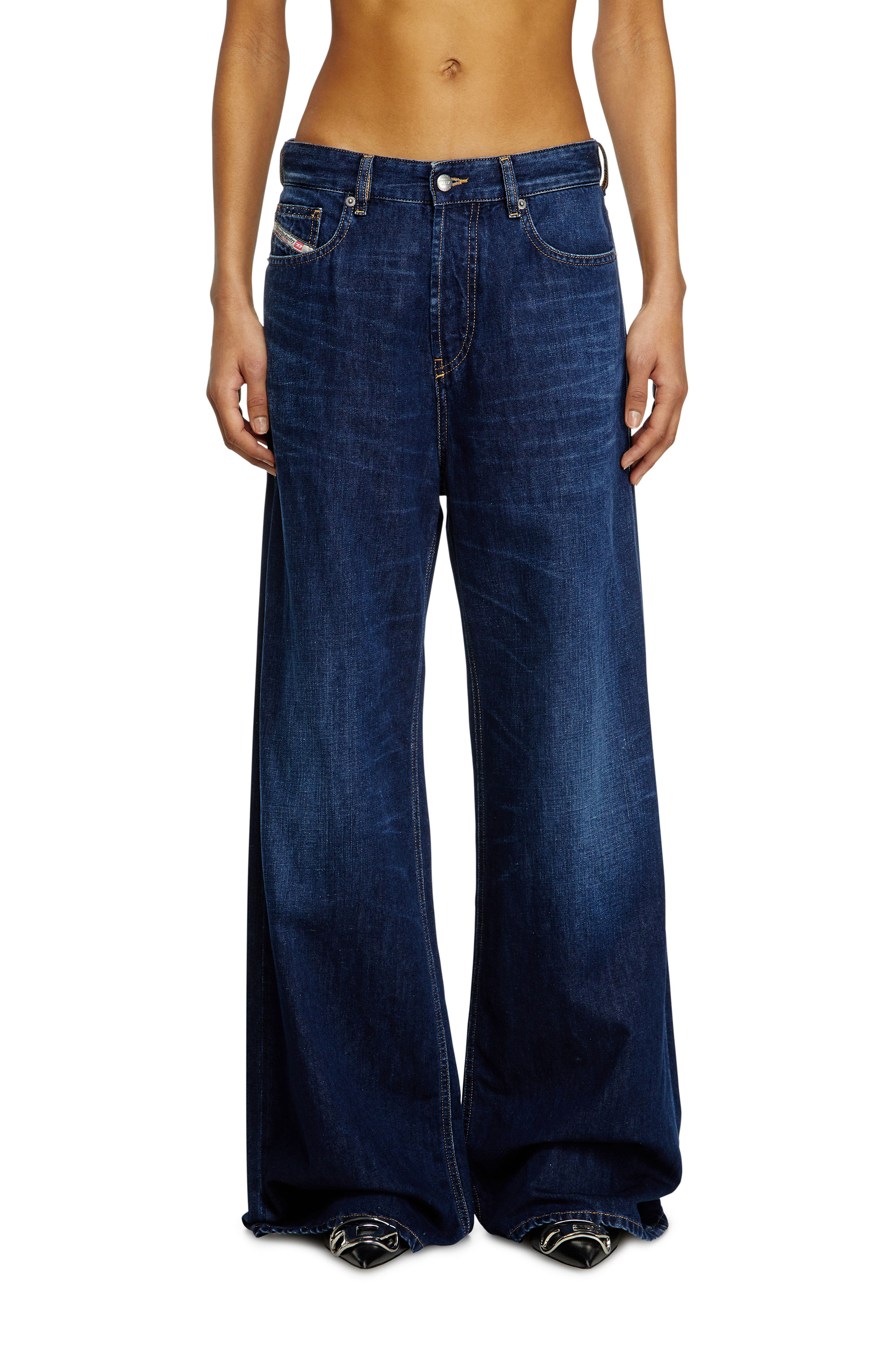 Diesel - Damen Relaxed Jeans 1996 D-Sire 068RA, Dunkelblau - 1