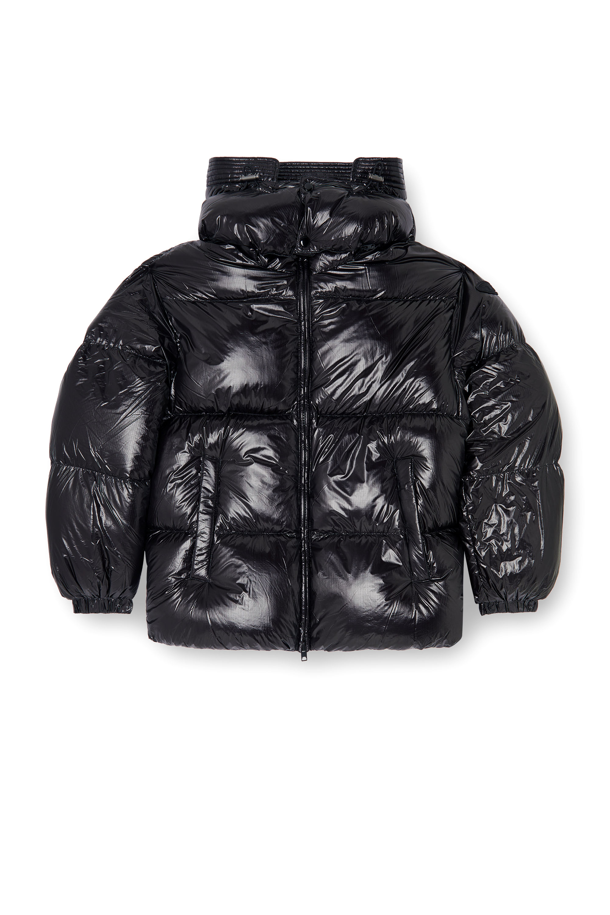 Diesel - W-ROLFYS-WRD-BKCP, Herren Daunen-Steppjacke mit abnehmbarer Kapuze in Schwarz - 2