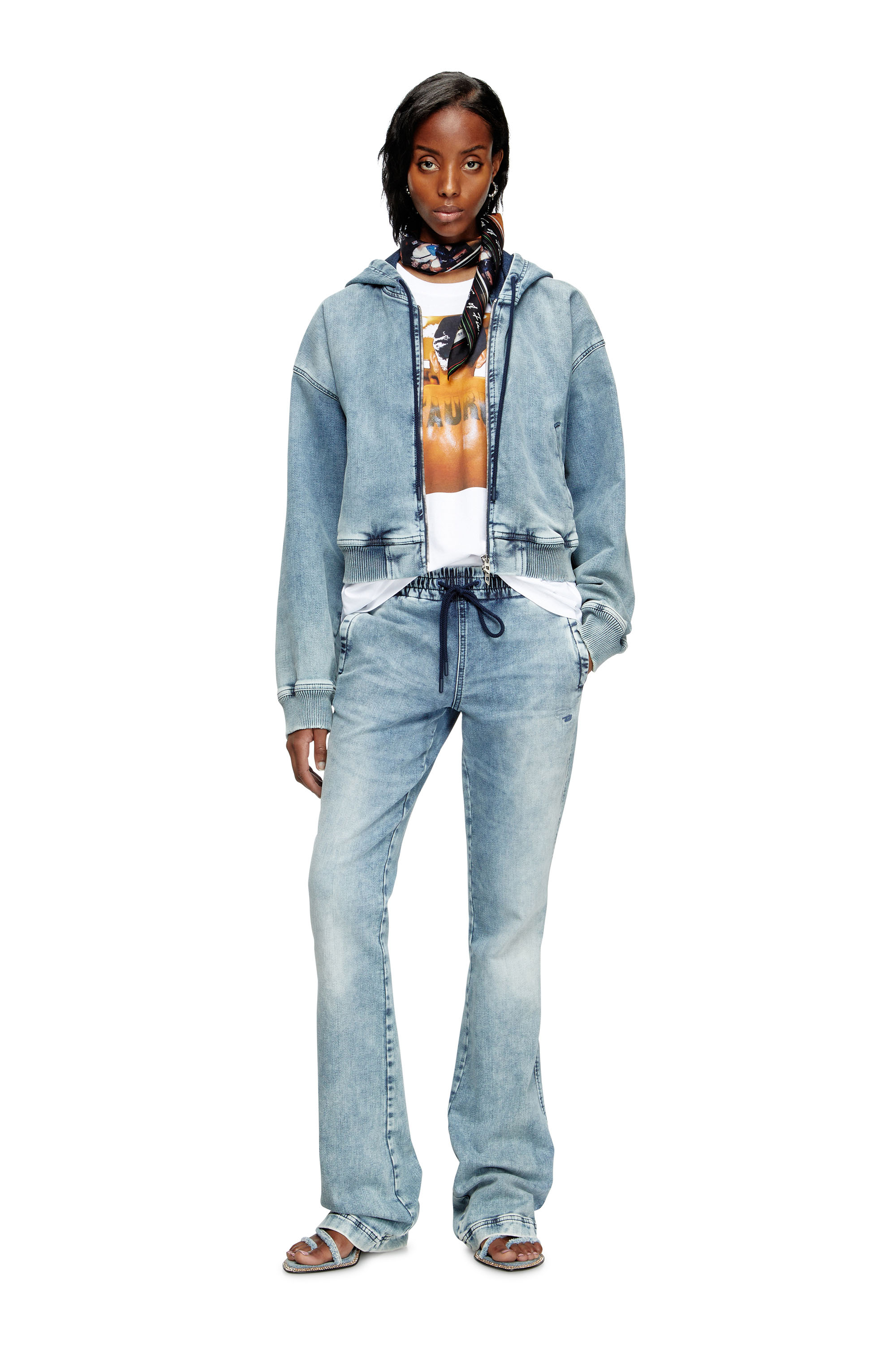 Diesel - PR-T-NORM-TOM25-1, Unisex T-Shirt mit Grafik-Print in Weiß - 6