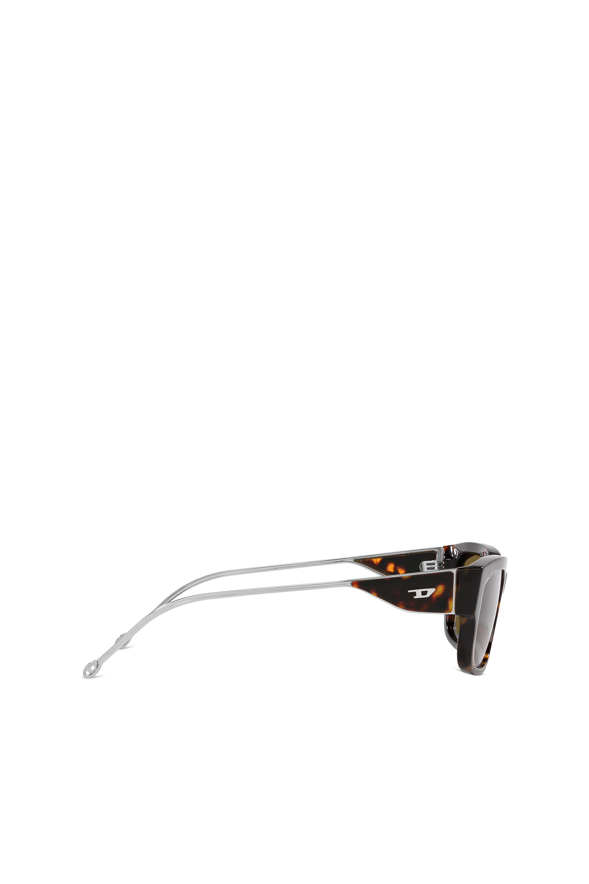 Diesel - 0DL2002 SIZE 56, Unisex Rechteckiges Modell Brille in Braun/Schwarz - 2