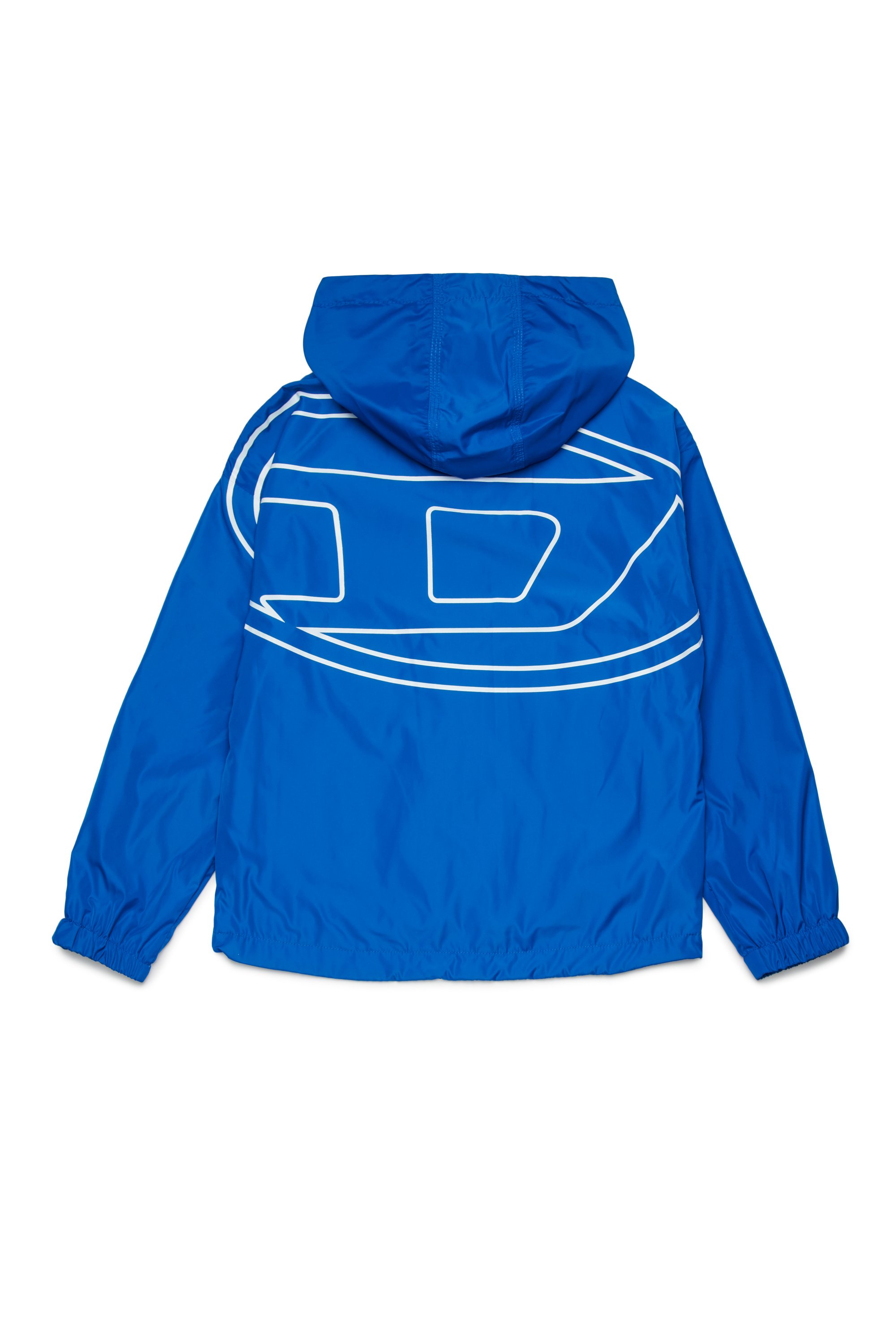 Diesel - JCLOG, Herren Windjacke mit großem Oval D-Print in Blau - 2