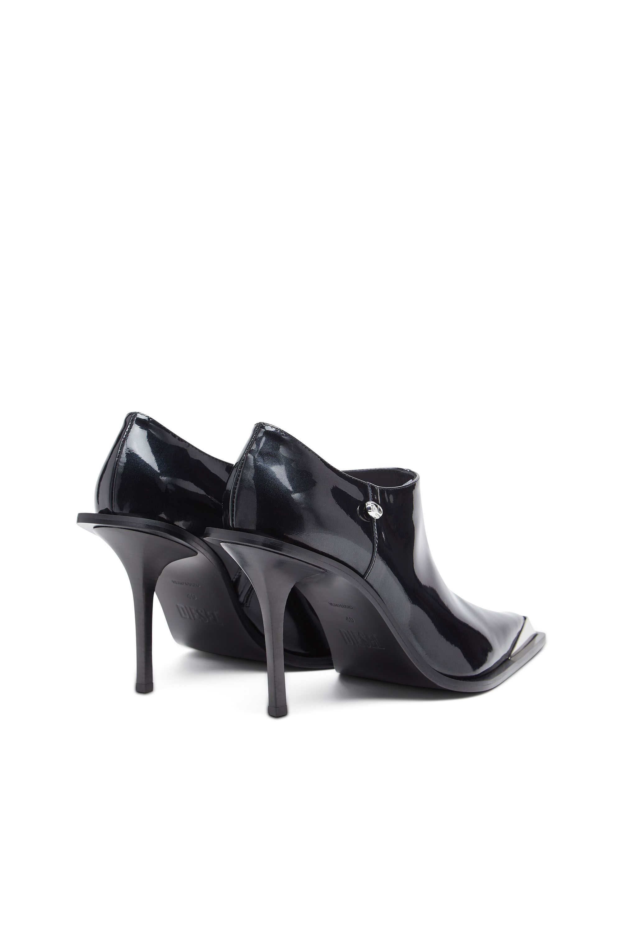 Diesel - D-TONA SC, Woman's D-Tona-Ankle boots in patent leather in Black - 4