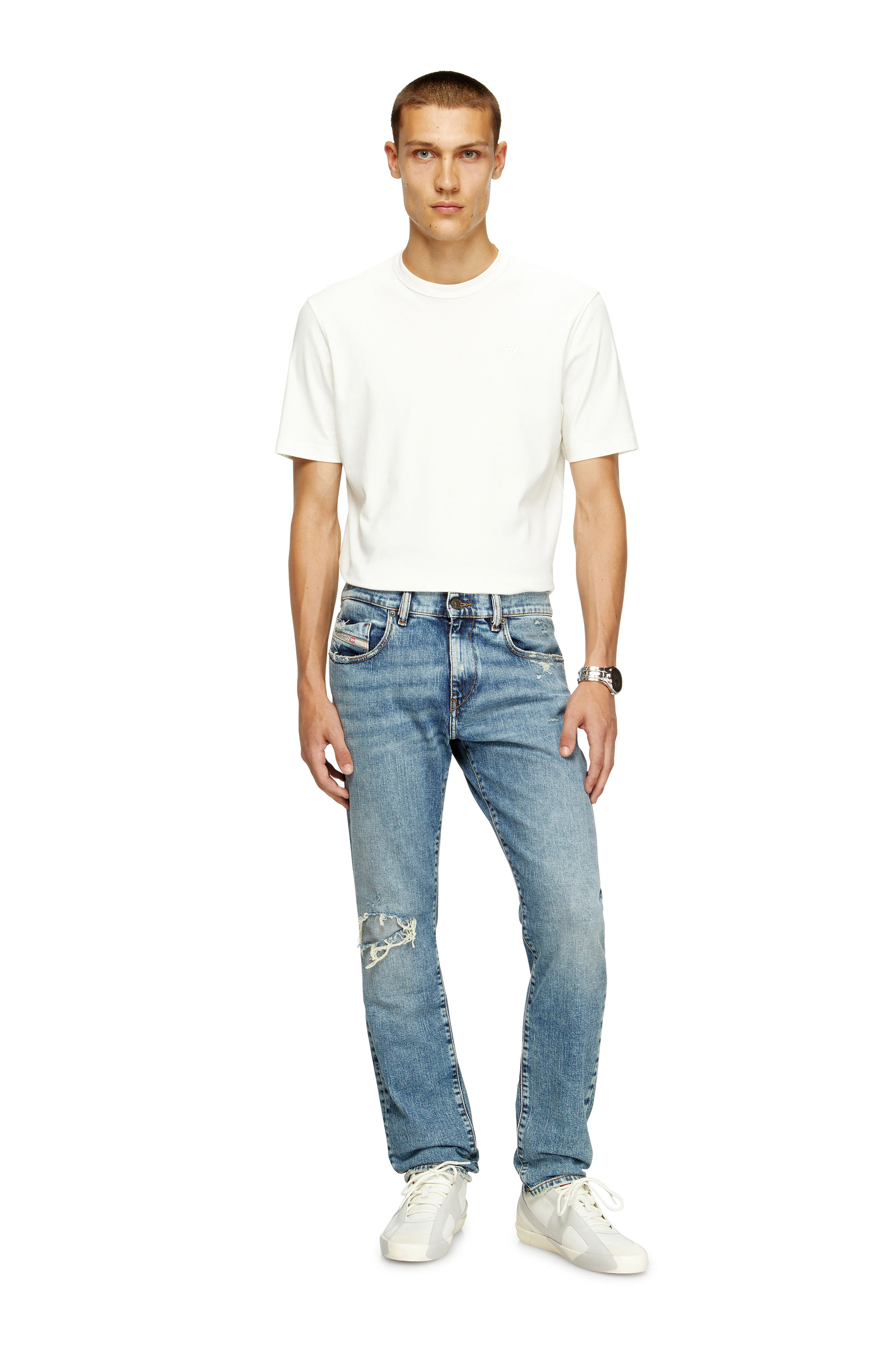Diesel - Herren Slim Jeans 2019 D-Strukt 09L34, Hellblau - 2