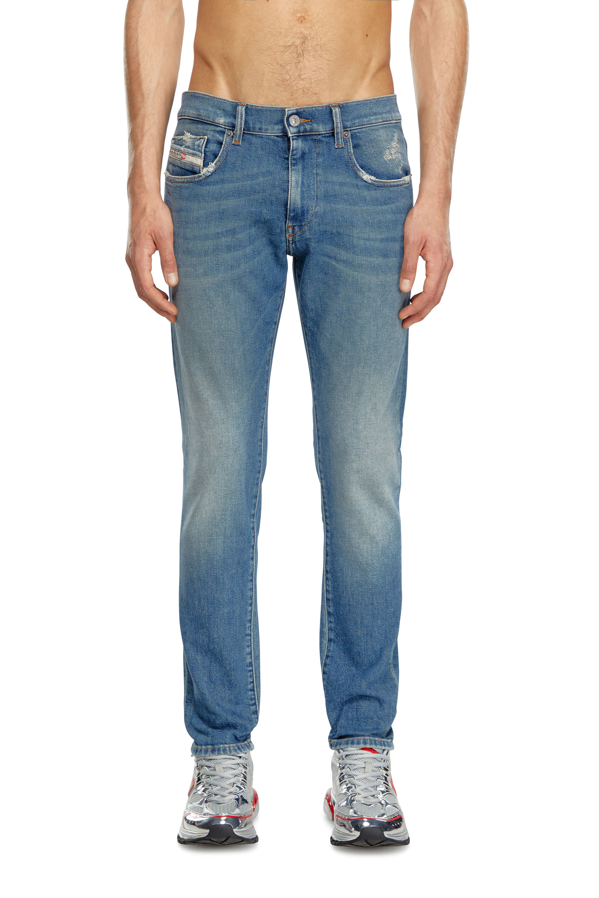 Diesel - Herren Slim Jeans 2019 D-Strukt 0GRDG, Hellblau - Image 1
