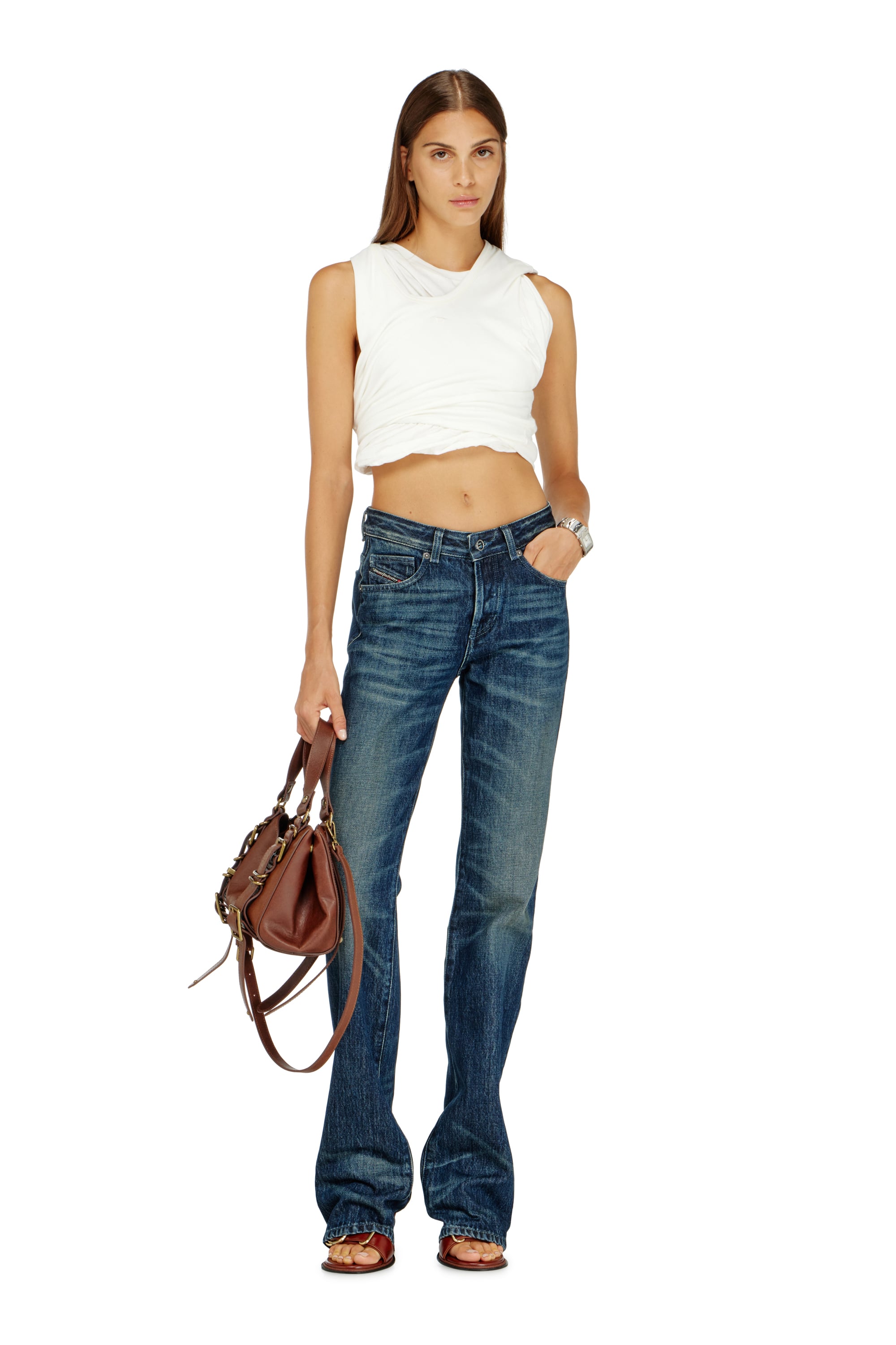 Diesel - Damen Regular Jeans D-Heel 007FZ, Dunkelblau - 1
