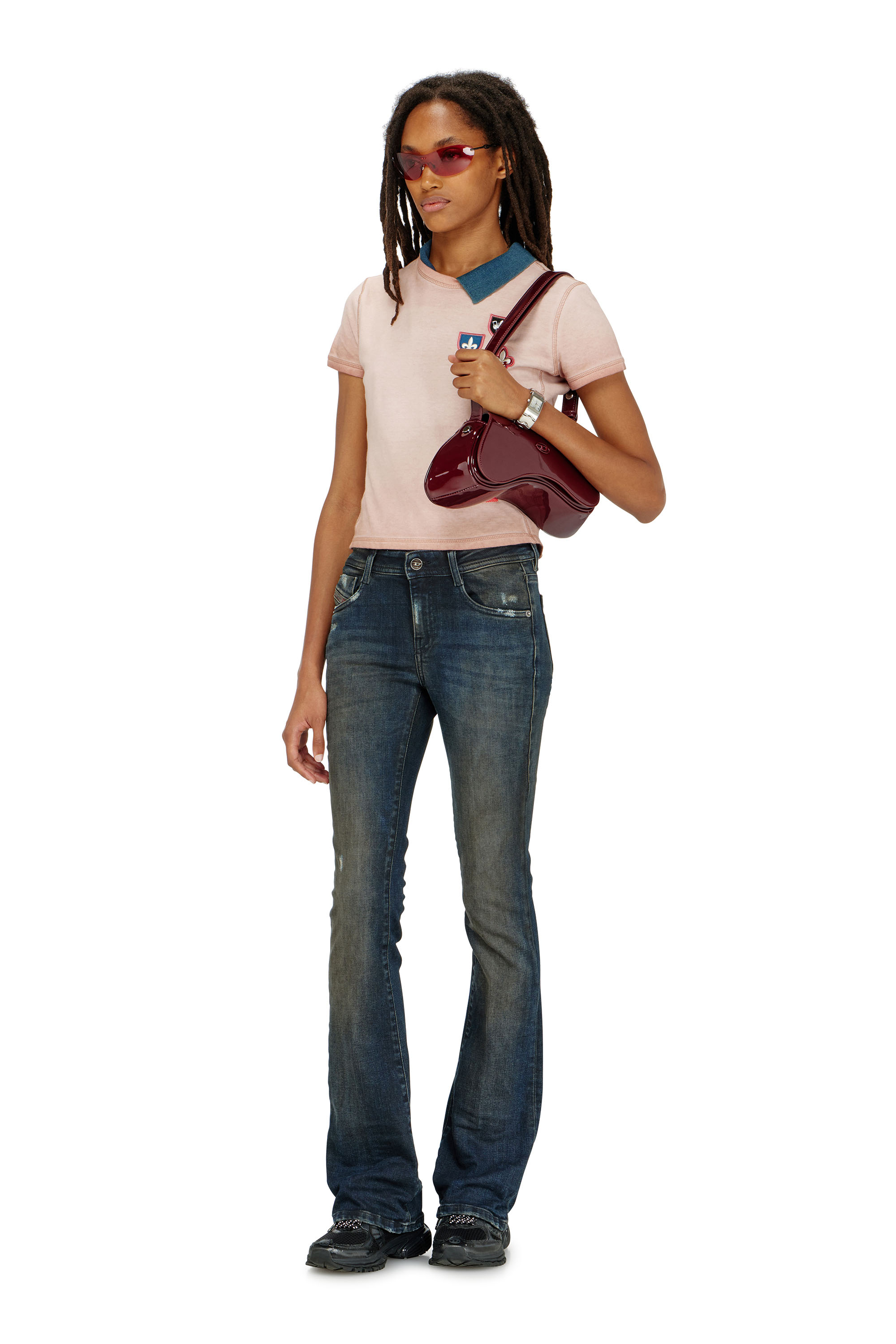 Diesel - Damen Bootcut Jeans 1969 D-Ebbey 09P69, Dunkelblau - 1