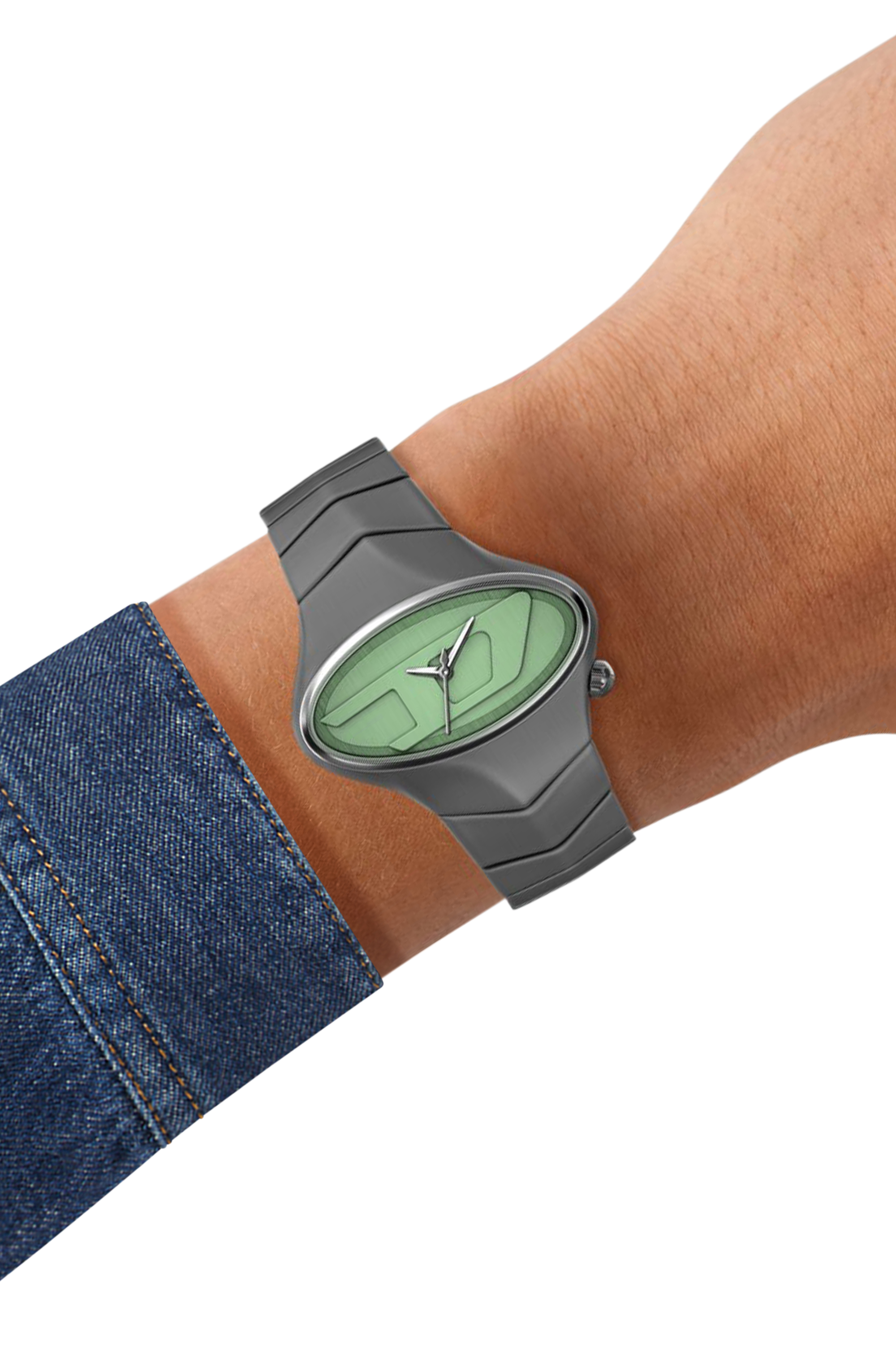 Diesel - DZ2241 WATCH, Herren D-Rush gunmetal Edelstahl-Uhr in Dunkelgrau - 7