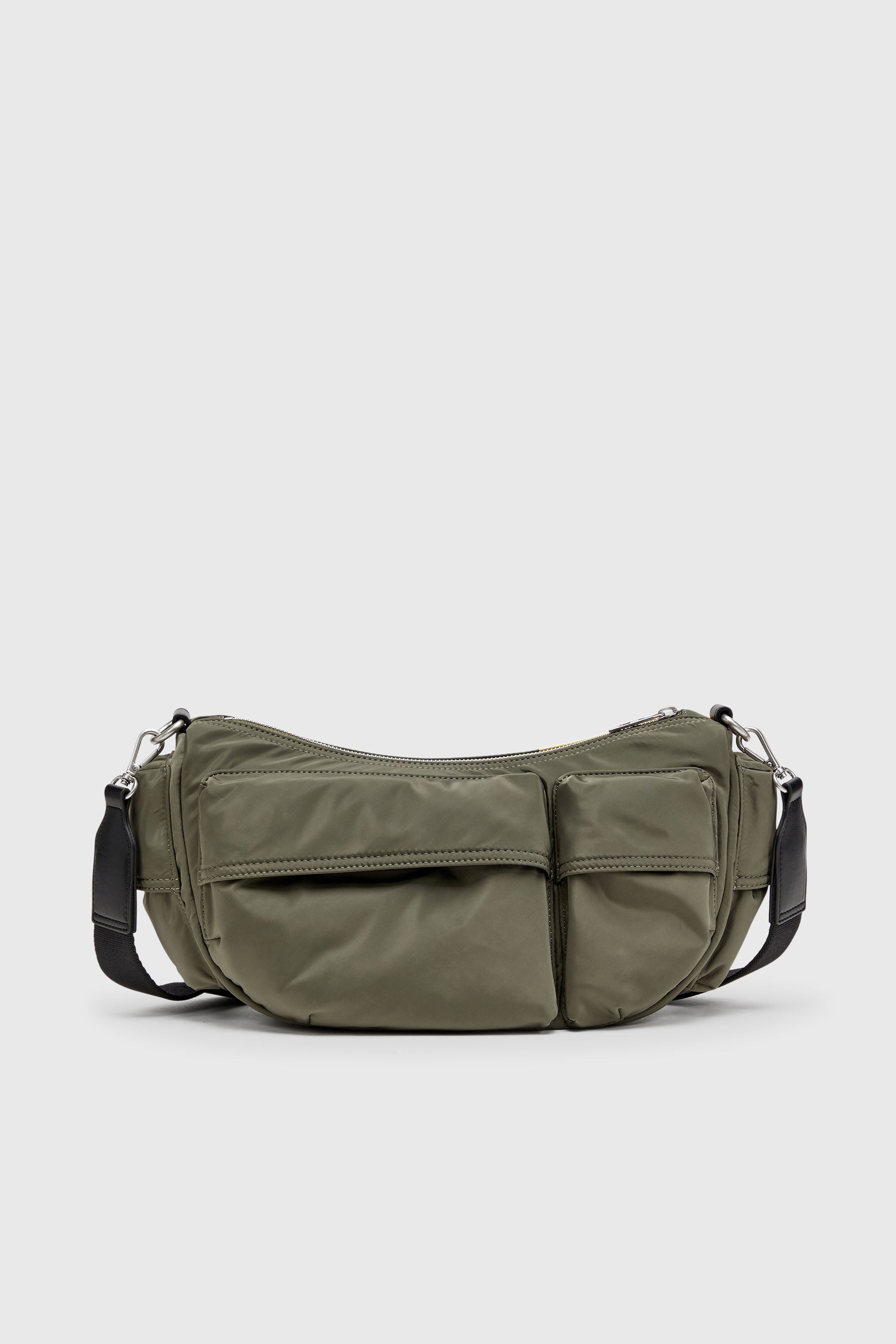 Diesel - MULTI-PKTS SHOULDER BAG X, Unisex Multi-Pkts - Schultertasche mit Colorblock-Design in Gr&uuml;n/Gelb - 2