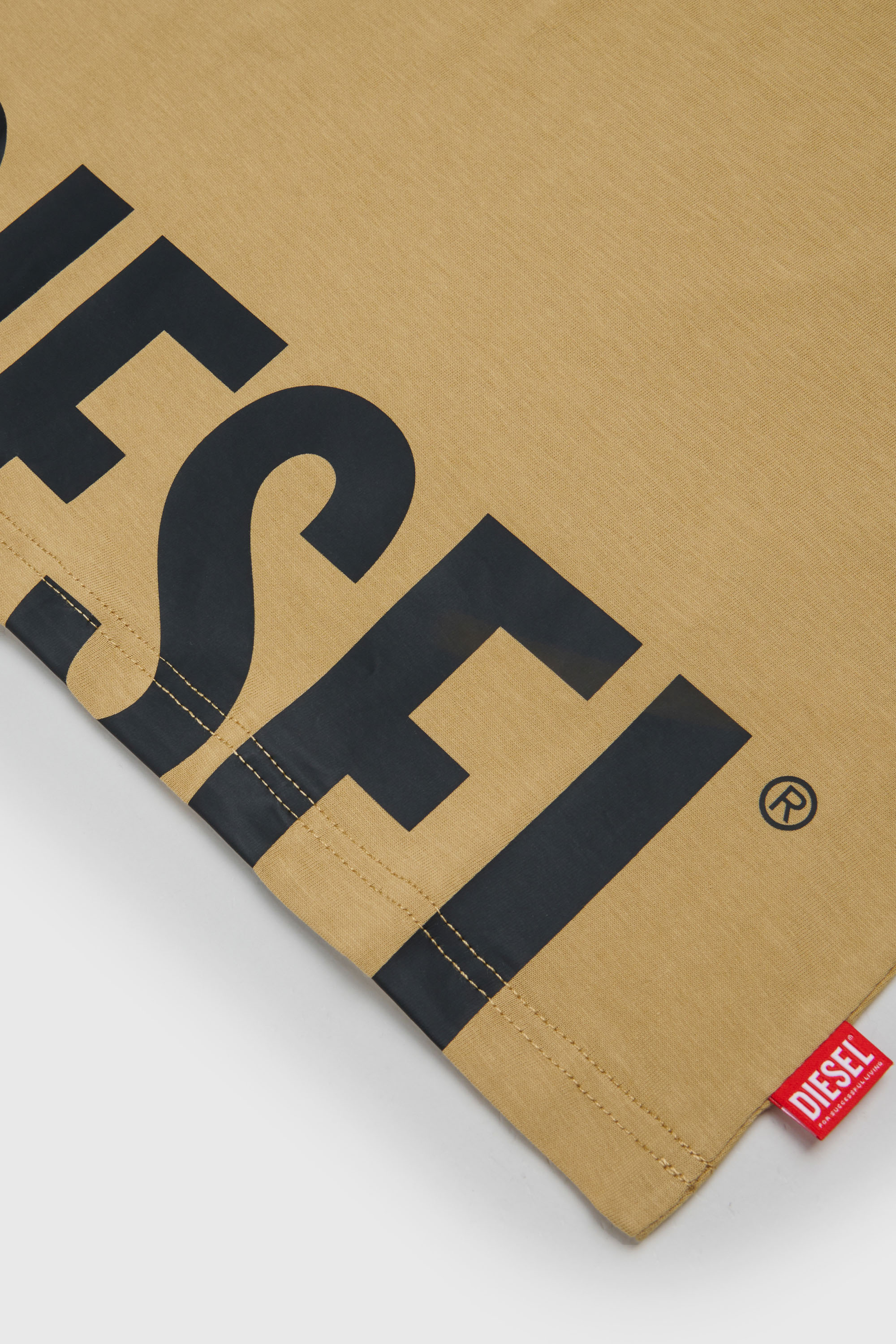 Diesel - TPRES, Herren T-Shirt mit abgeschnittenem Logo in Braun - 4