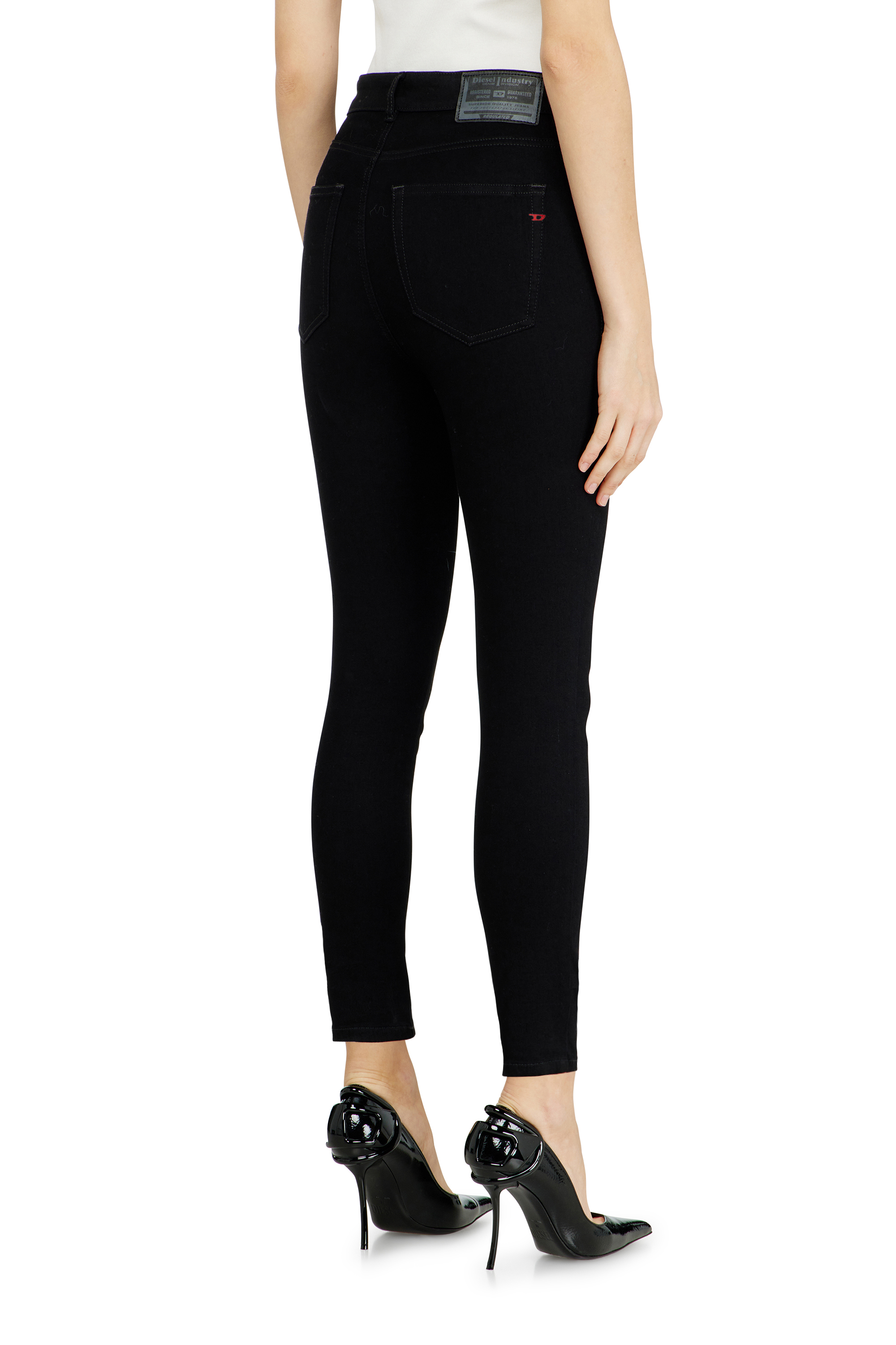 Diesel - Damen Skinny Jeans 1984 Slandy-High 069EF, Schwarz/Dunkelgrau - 5