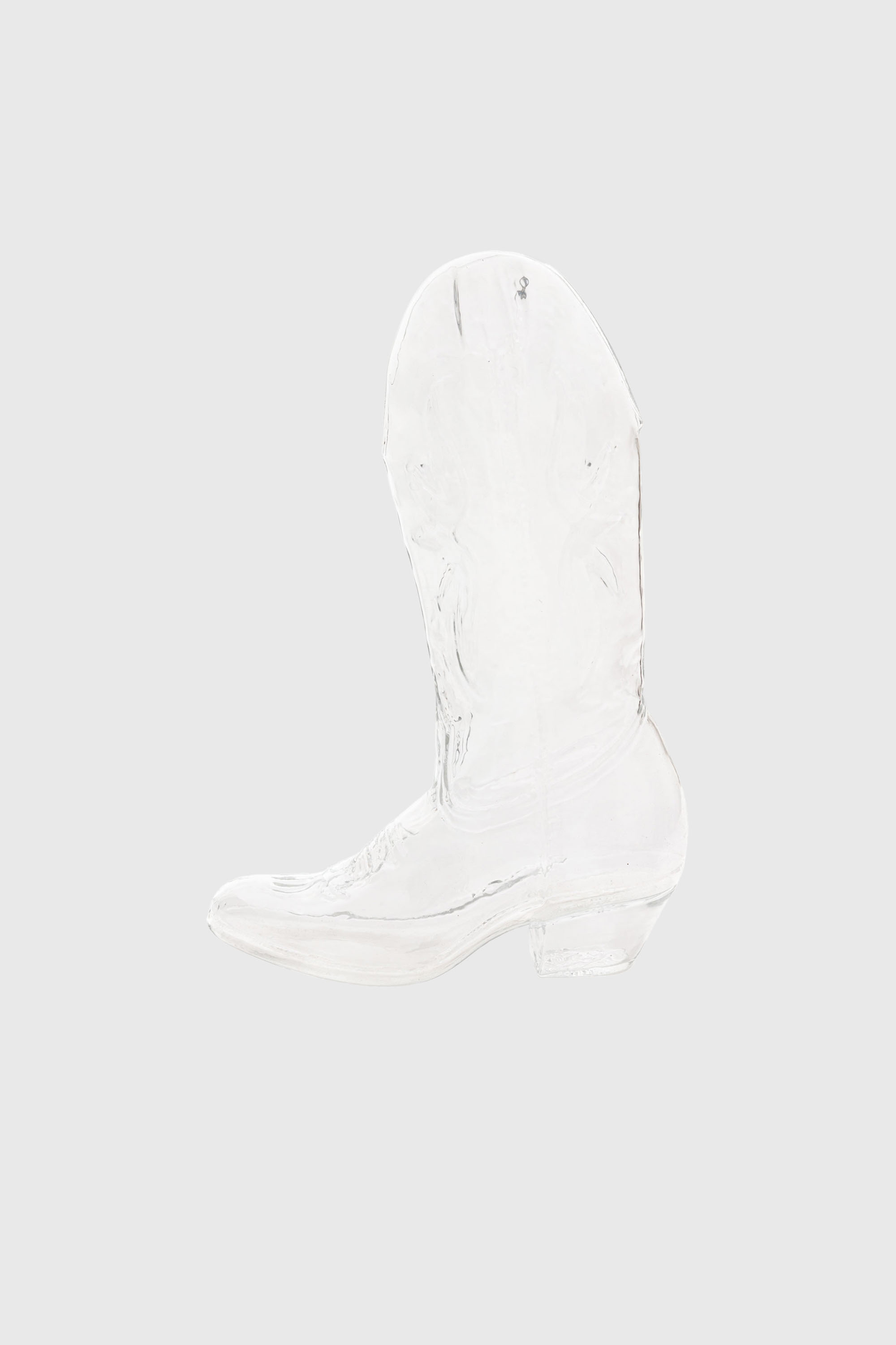Diesel - 10064 GLASS VASE CRYSTALBOOTIE CM.24X8 H, Unisex Glasvase in Wei&szlig; - 4