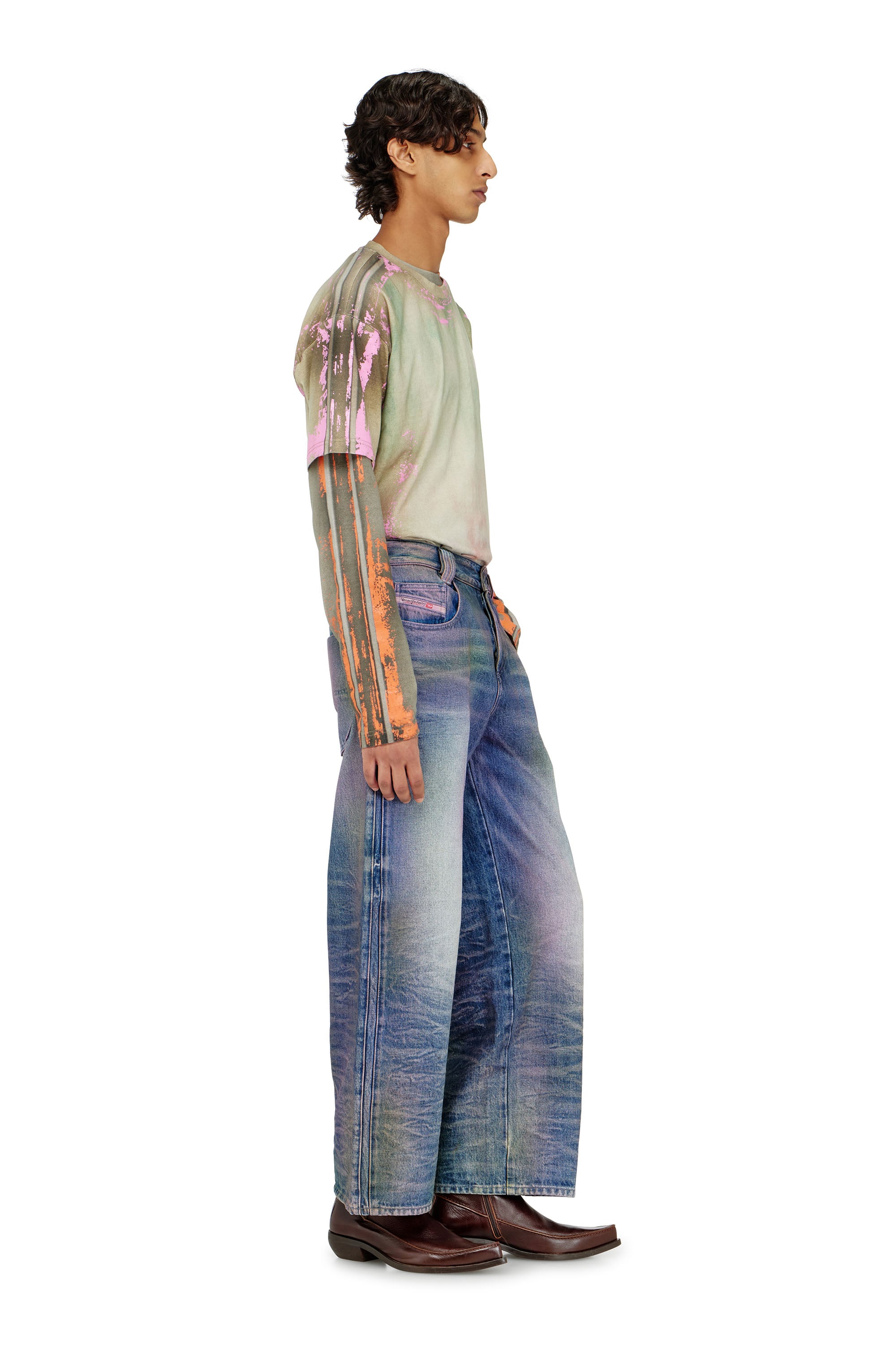Diesel - Unisex Relaxed Jeans 1982 D-Hakou 007FW, Mittelblau - 4