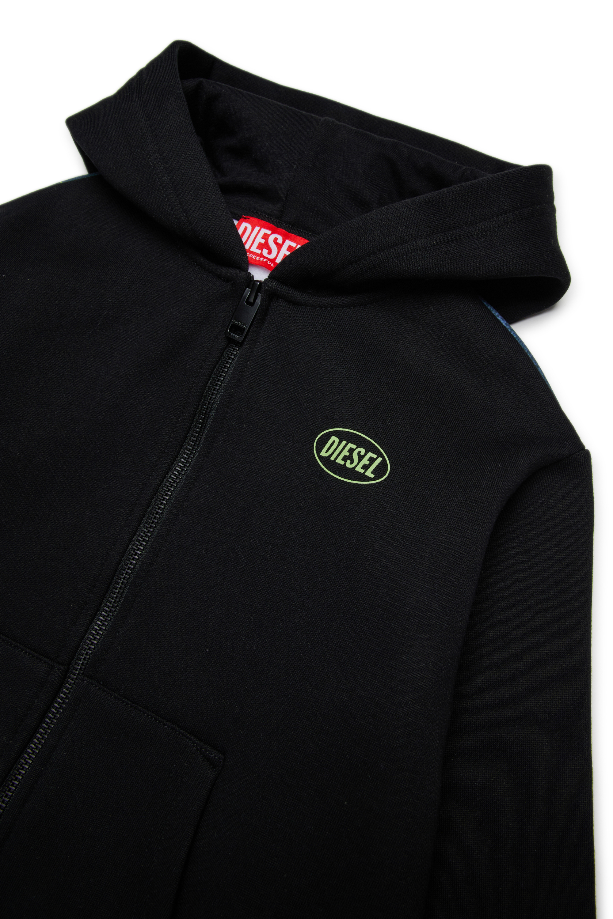 Diesel - SWAMP OVER, Herren Baumwoll-Sweatshirt mit Grafikdruck in Schwarz - 3