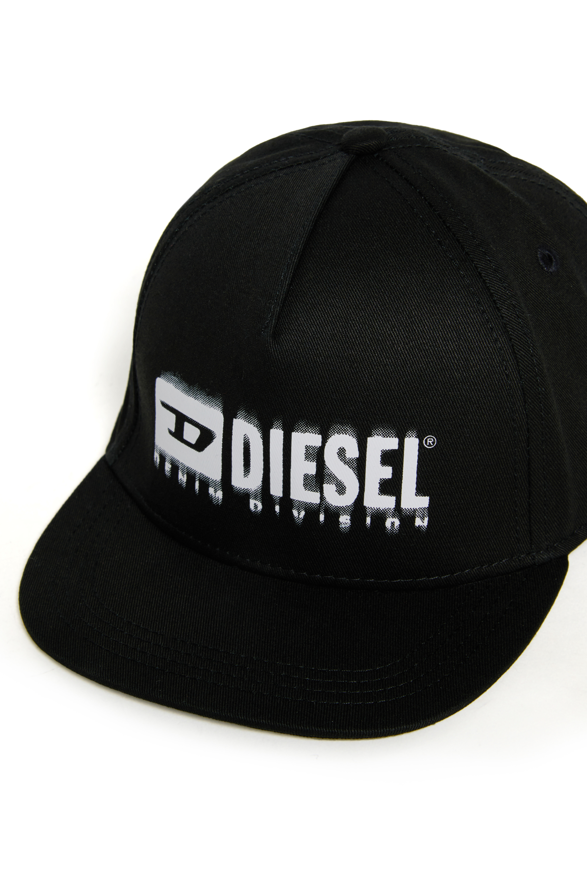 Diesel - FPRITTIL, Unisex's Baseball cap with smudged logo in Black - 3