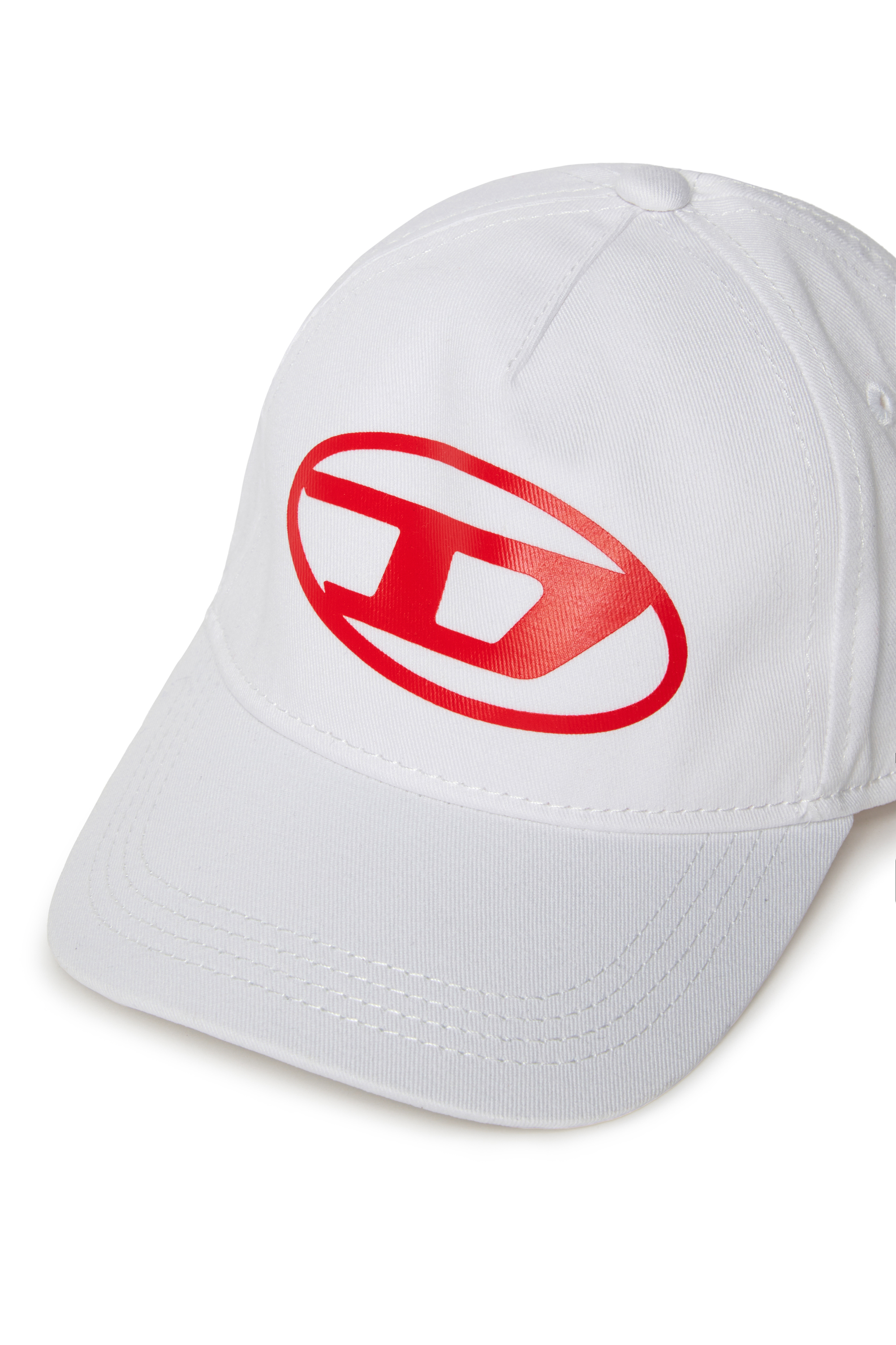 Diesel - FIMBOB, Unisex Basecap mit Oval D-Print in Weiß - 3