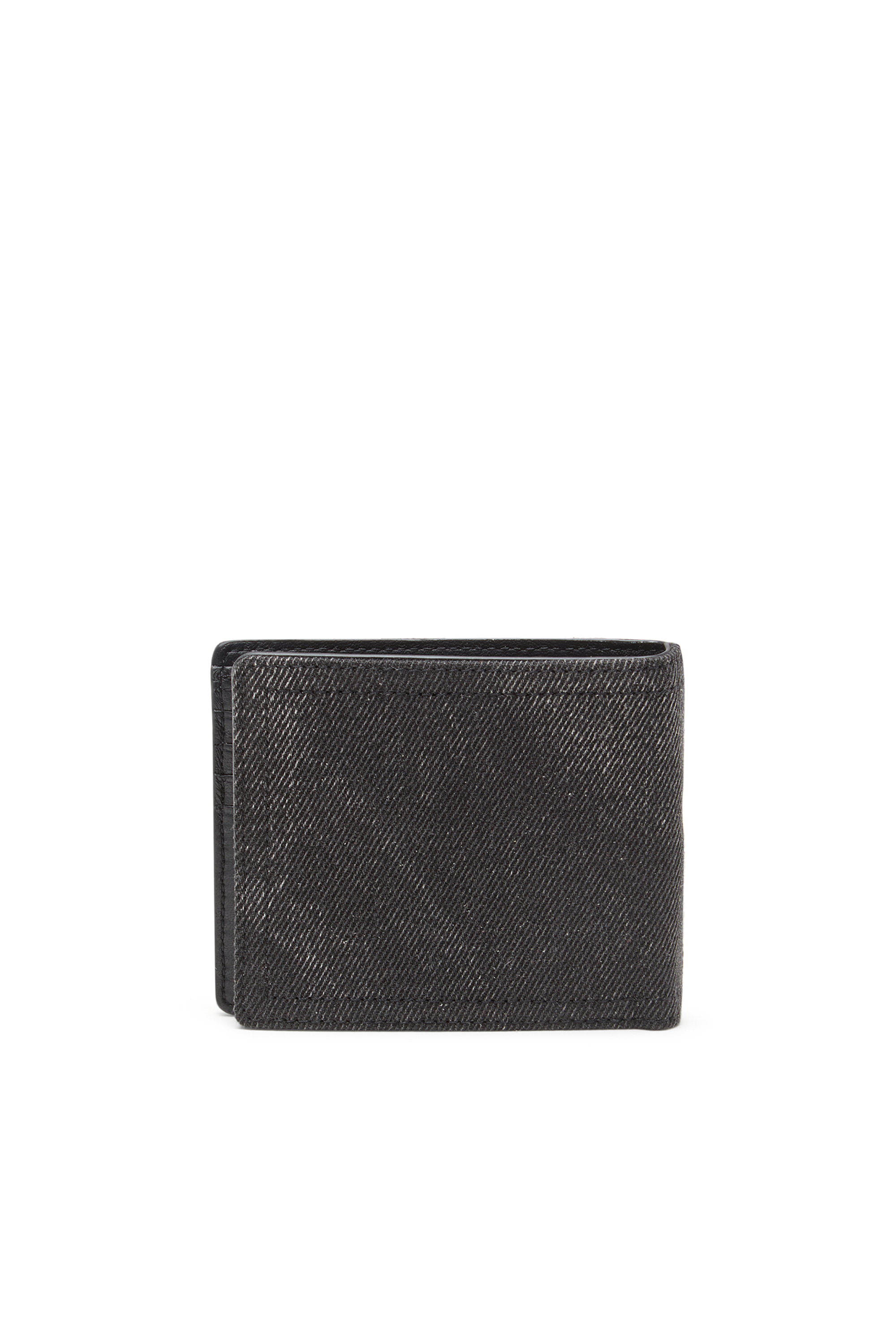 Diesel - MULTI-PKTS BI FOLD COIN S 3D, Herren Denim-Geldbörse mit Logo in Schwarz - 2