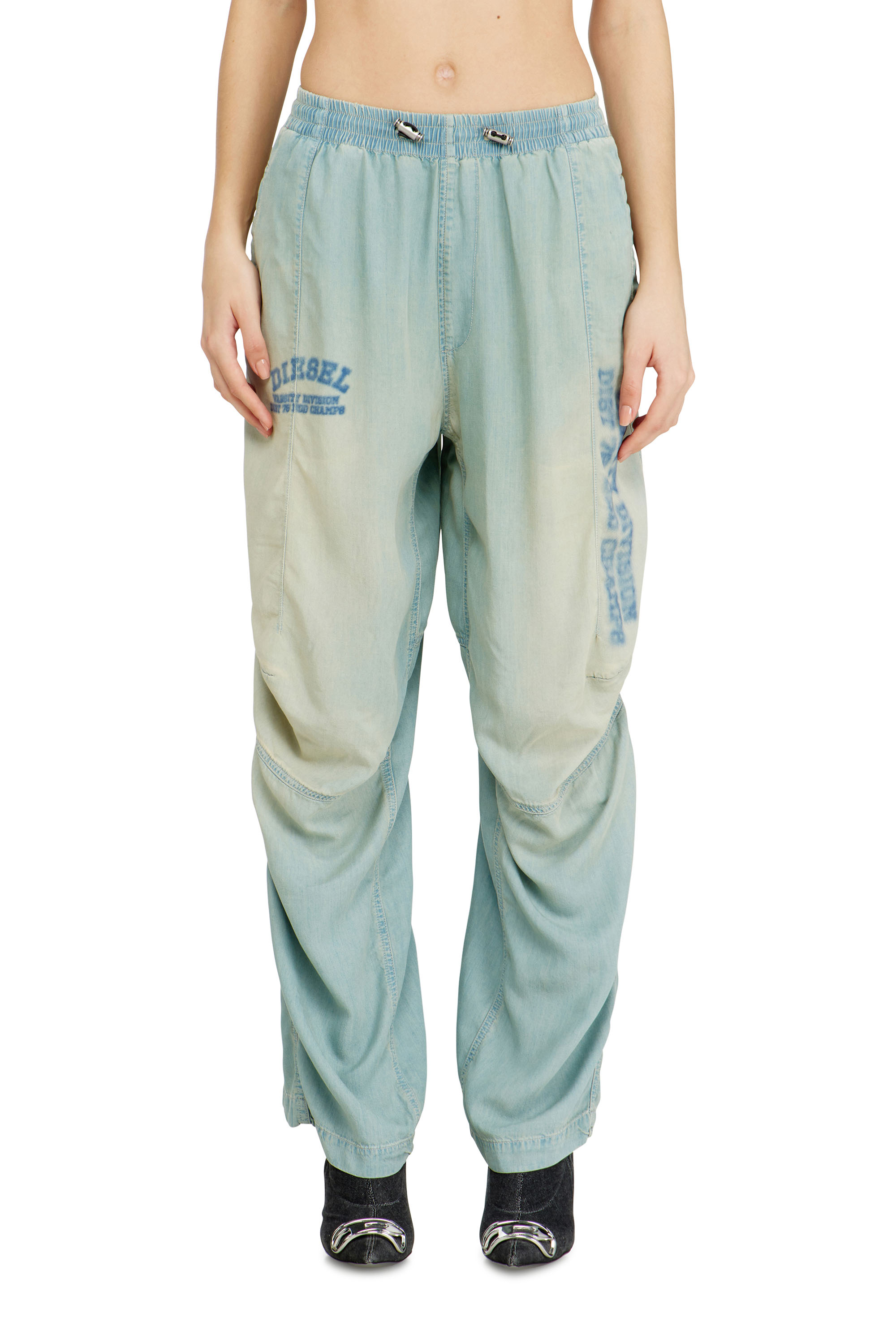 Diesel - Unisex Relaxed Jeans D-Pari 0ADCF, Hellblau - 1