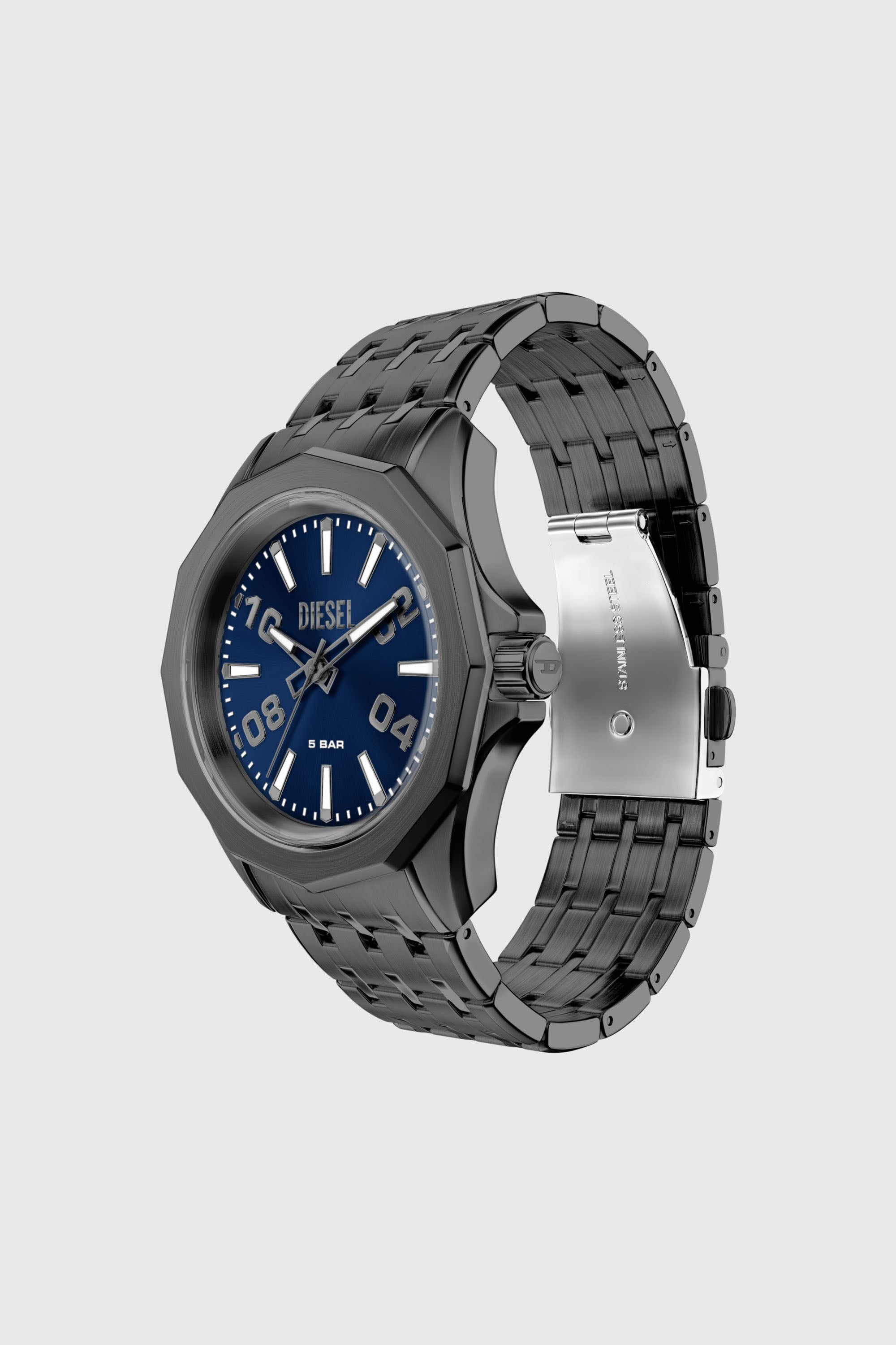 Diesel - DZ2238 WATCH, Herren Stinger gunmetal Edelstahl-Uhr in Dunkelgrau - 2