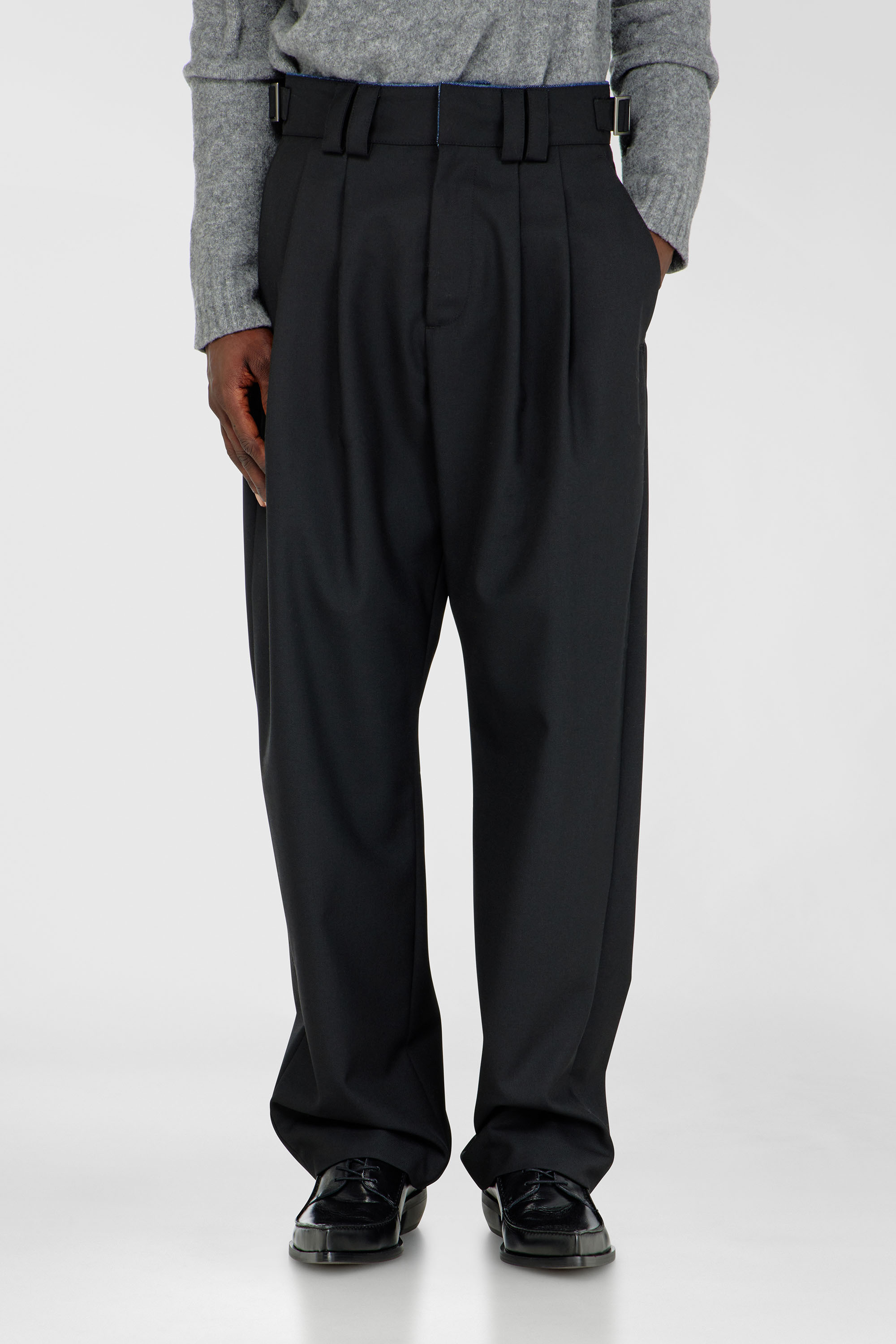 Diesel - P-HIT-COOL, Herren Ma&szlig;geschneiderte Hose mit Denim-Detail in null - 3