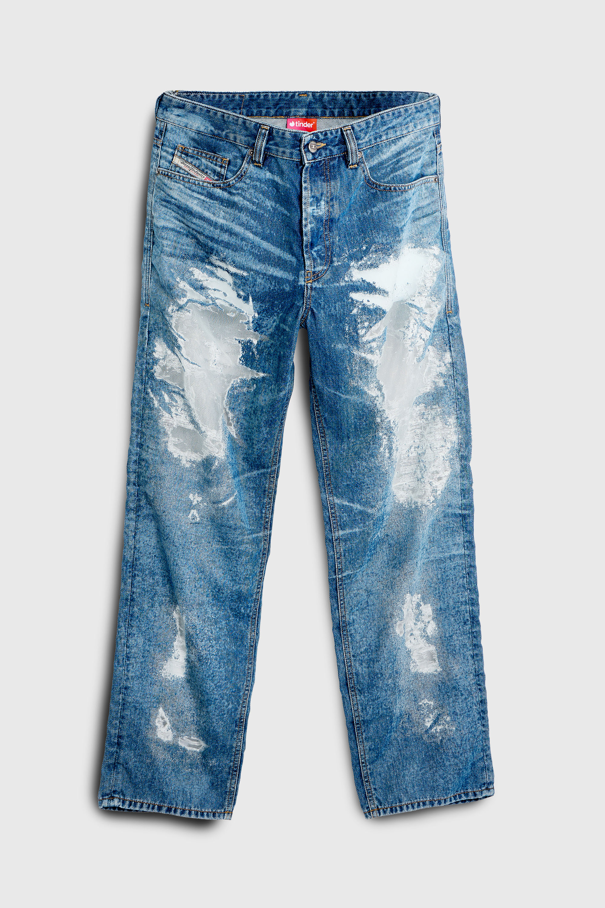 Diesel - Herren Regular Jeans 2024 D-Macs 068ZH, Mittelblau - 3
