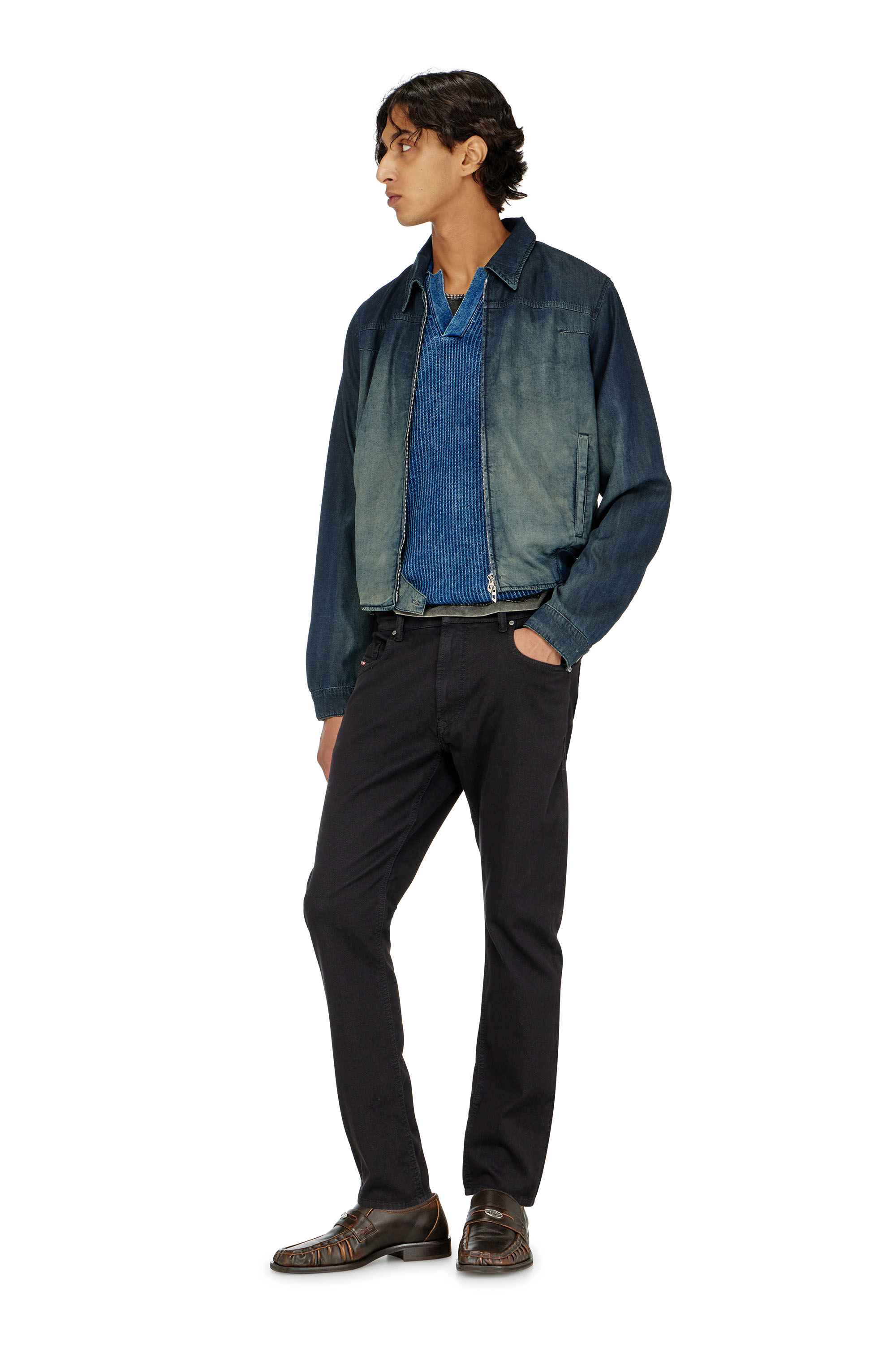 Diesel - Herren Regular 2032 D-Krooley-BW Joggjeans&reg; 068NH, Schwarz/Dunkelgrau - 1
