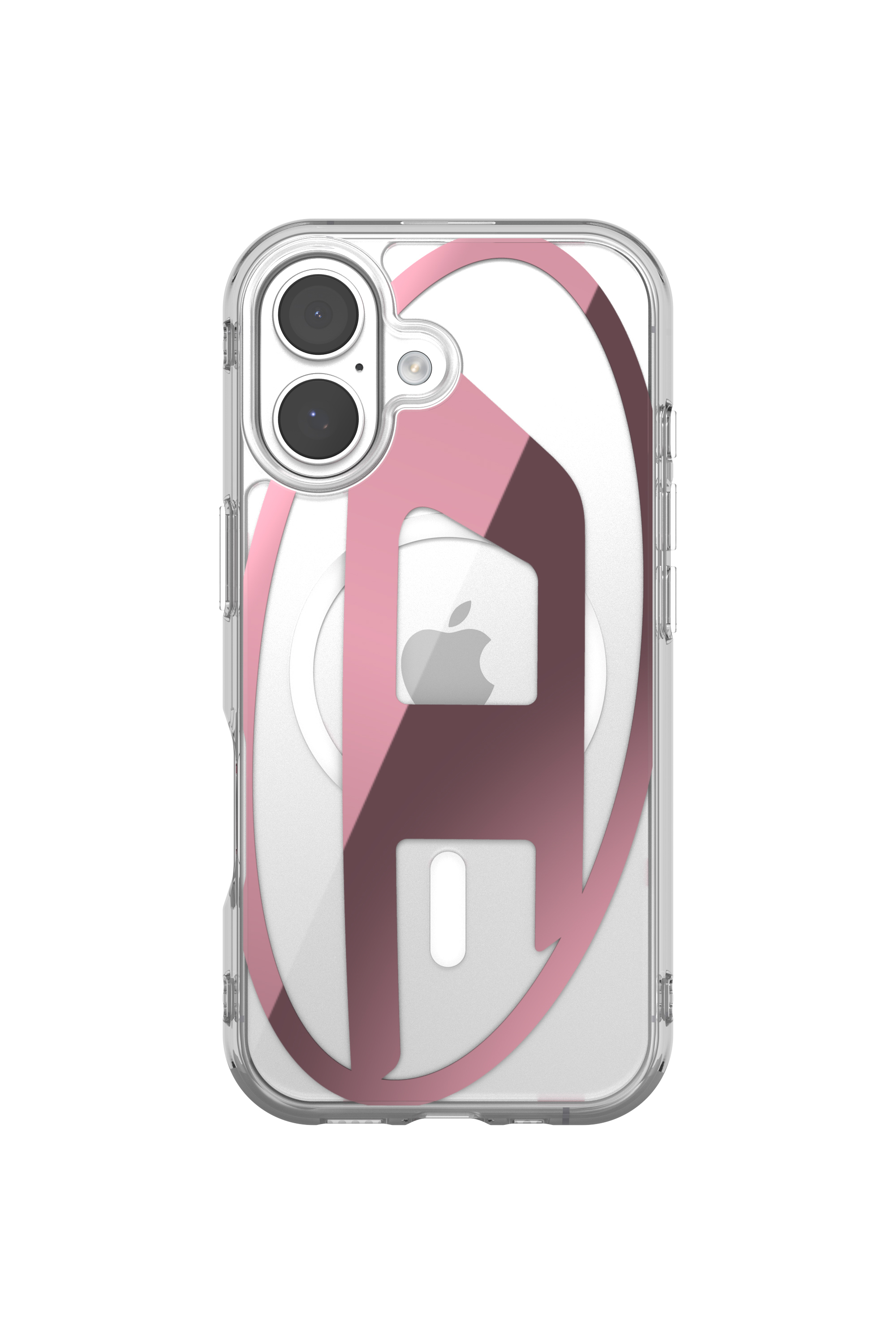 Diesel - 60419 AOP CASE, Unisex Oval D Metallic-Hülle mit Magsafe für iPhone 17 in Rosa - 2