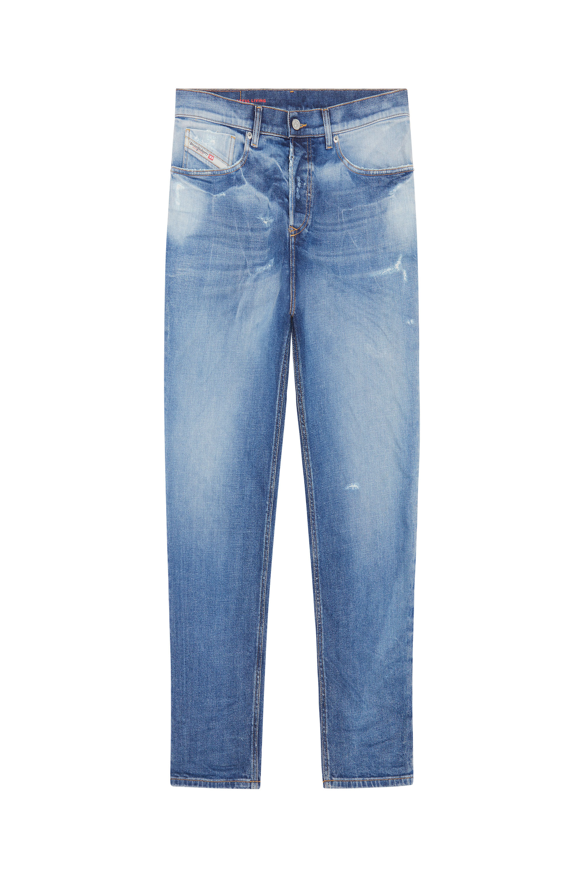 Diesel - 2005 D-FINING 09E16 Tapered Jeans, Mittelblau - Image 1