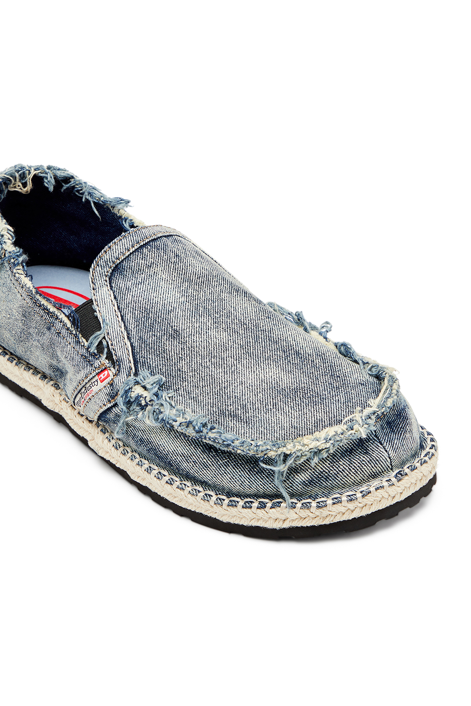 Diesel - D-LUKAS ESP, Herren Loafer-Espadrilles aus vielgetragenem Denim in Hellblau - 6