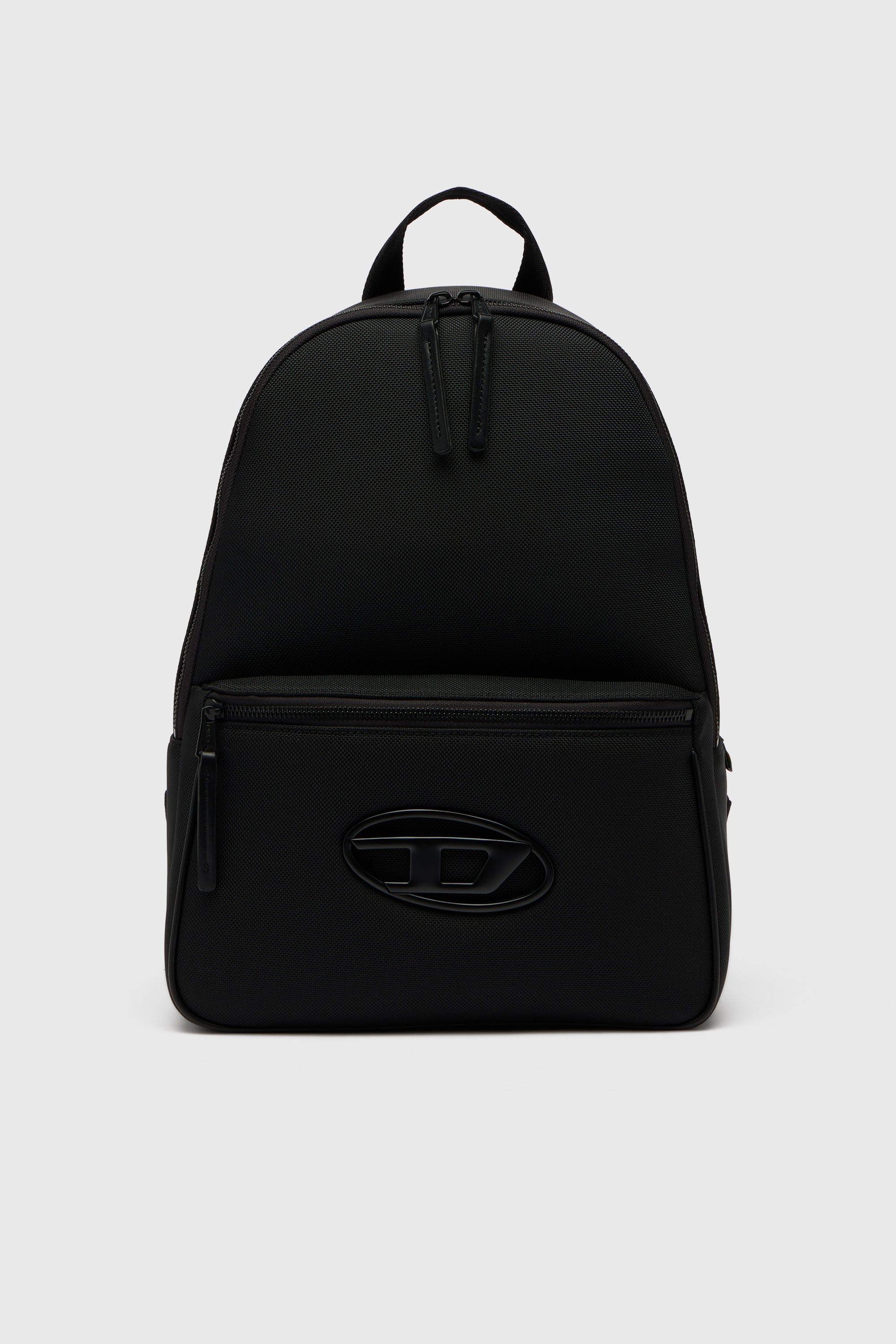 Diesel - HOLI-D BACKPACK M, Unisex Holi-D - Rucksack aus Nylon mit Oval D Logo in Schwarz - 1