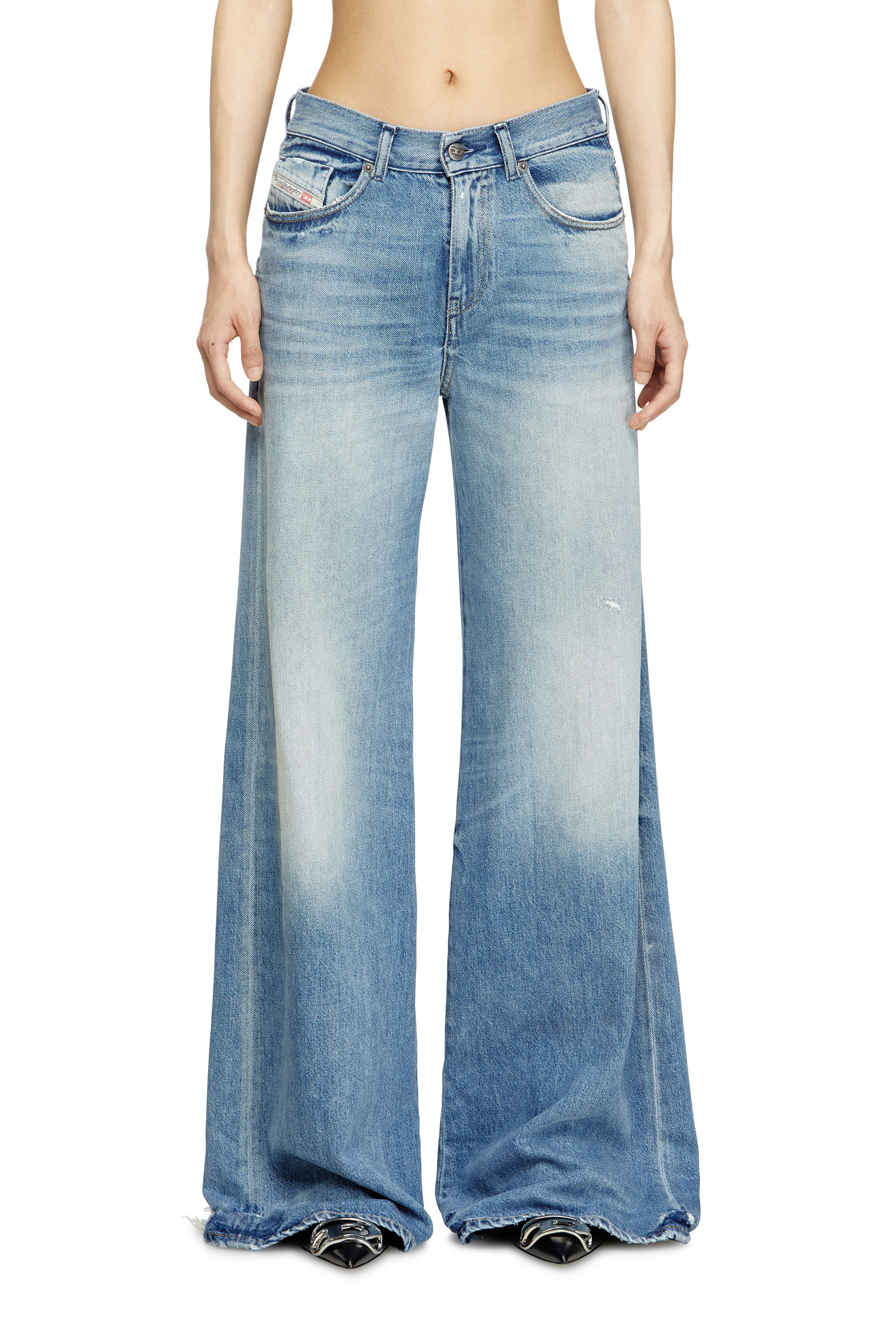Flare Jeans 1978 D-Akemi 09M07, Hellblau Diesel - Damen Flare Jeans 1978 D-Akemi 09M07, Hellblau - 3